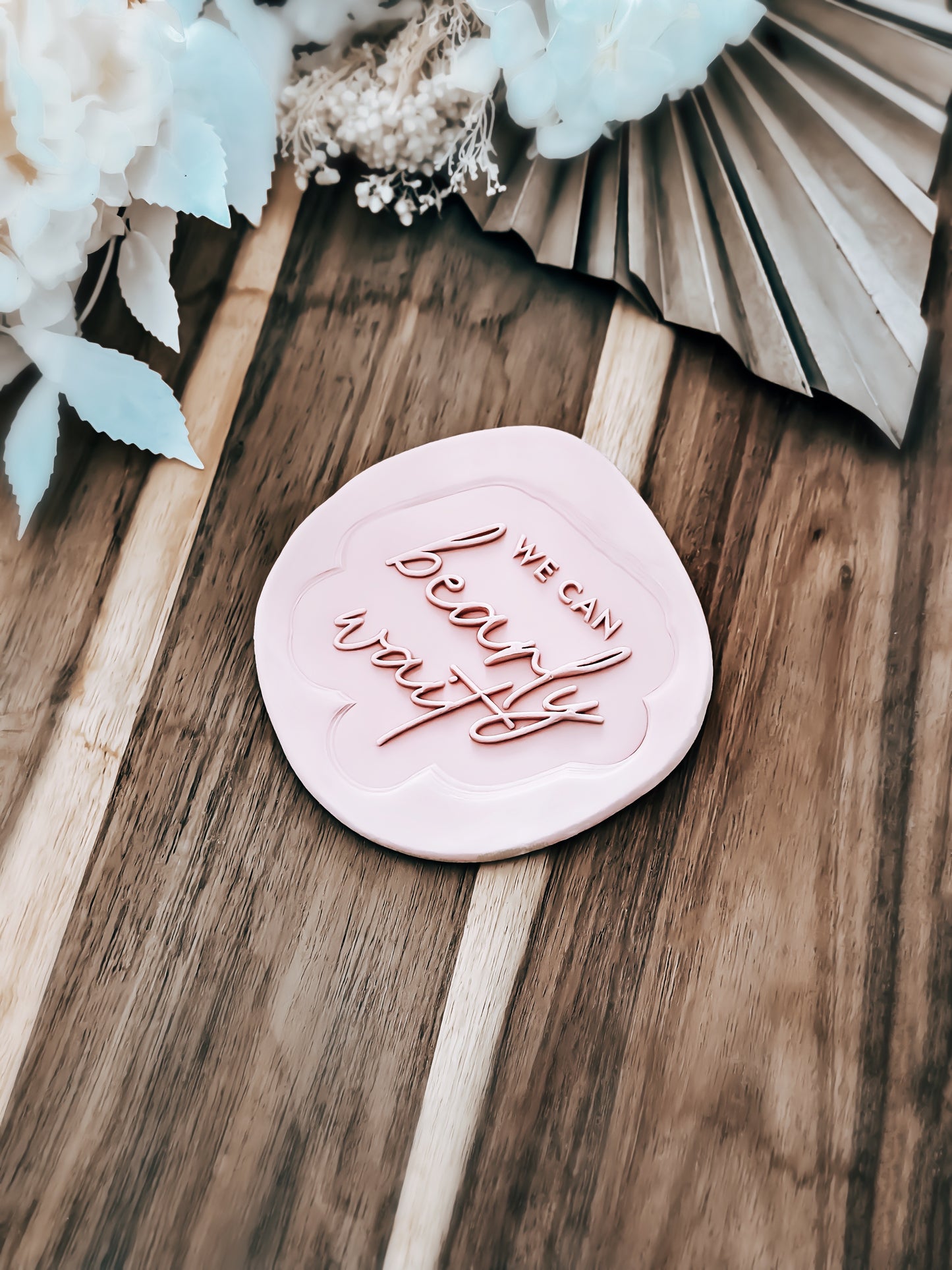 We Can Bearly Wait 'UP' Stamp and Cutter - Perfect for Fondant & Sugar Cookies