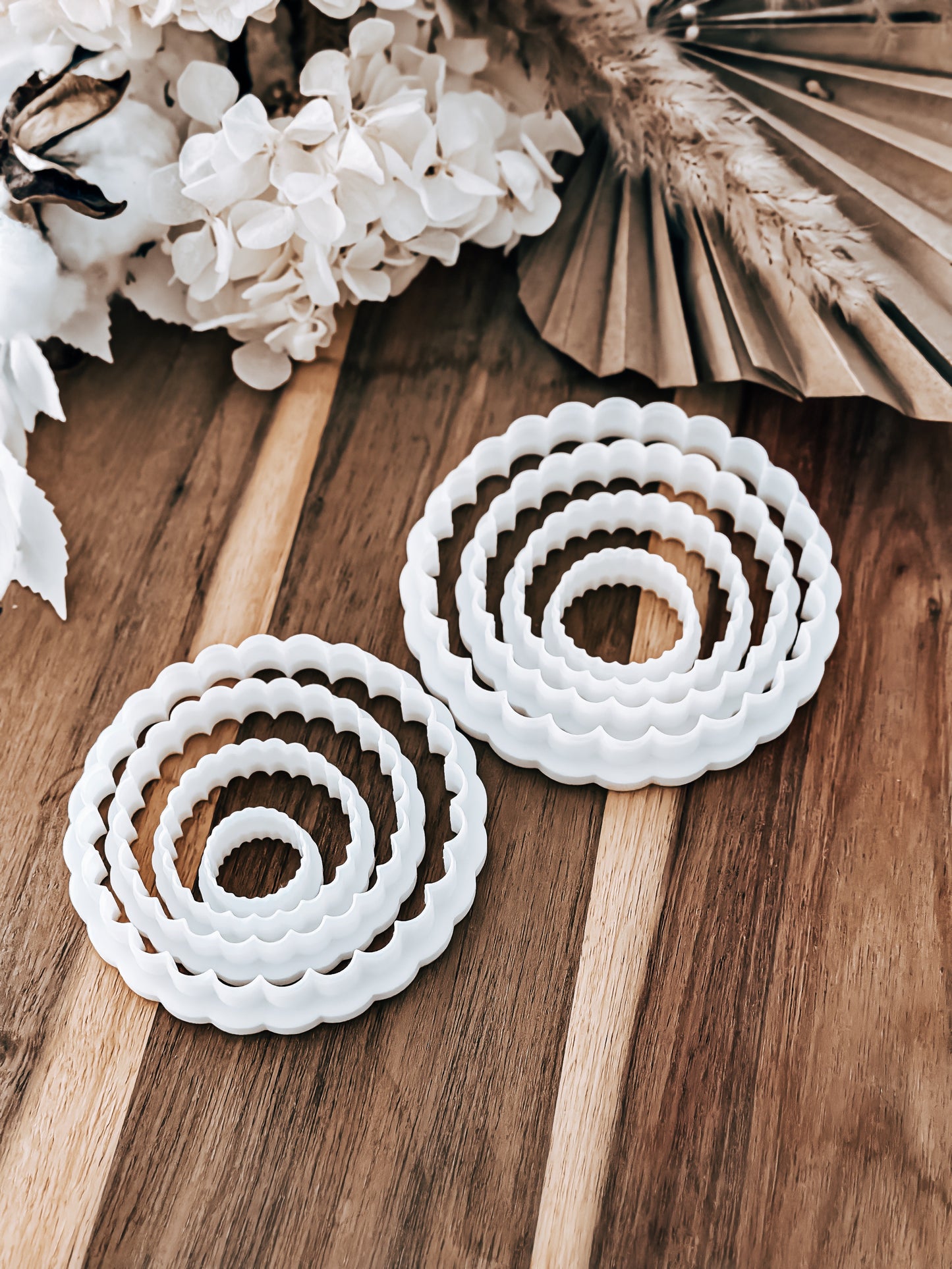 Scalloped Circle Cookie Cutters – Perfect for Fondant, Sugar Cookies & Baking