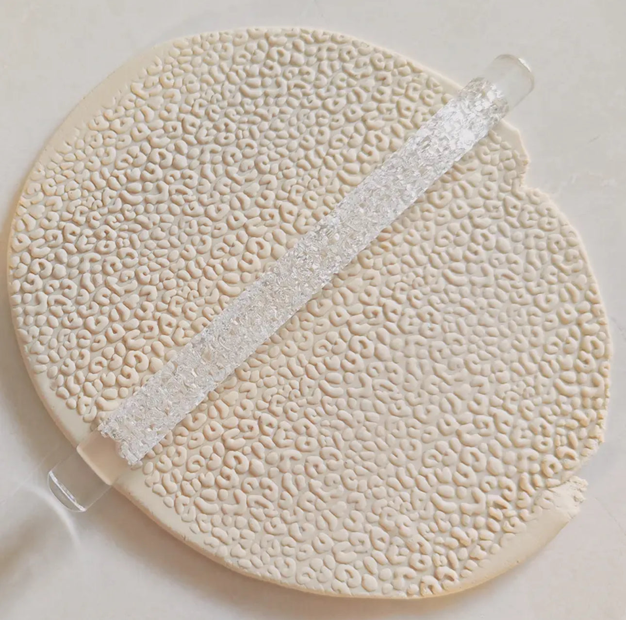 Animal Print Pattern - Acrylic Embossing Rolling Pin – Fondant, Cookie & Clay Texture Roller