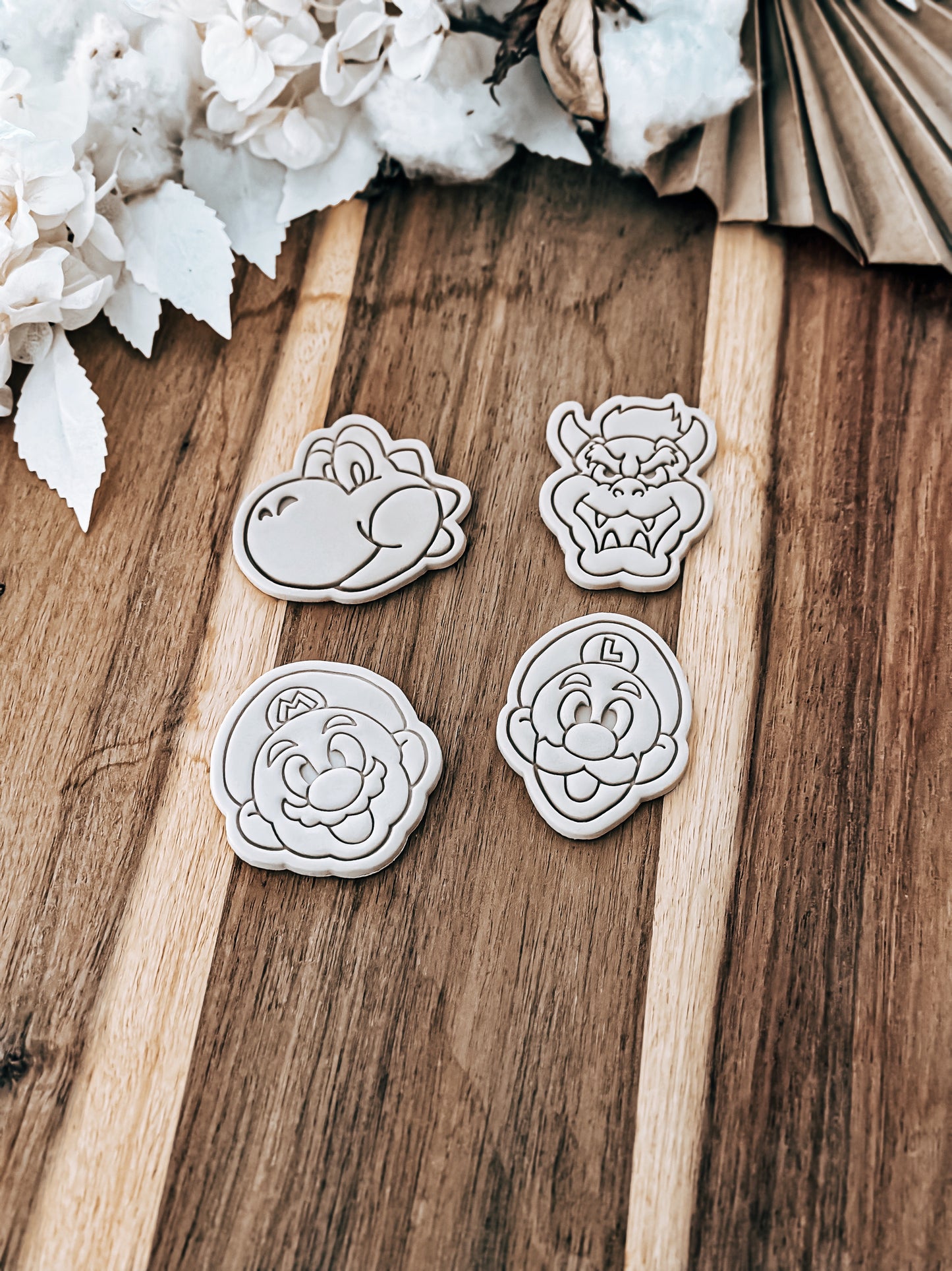 Mini Plumber Hero Head Stamp and Cutter - Perfect for Fondant & Sugar Cookies