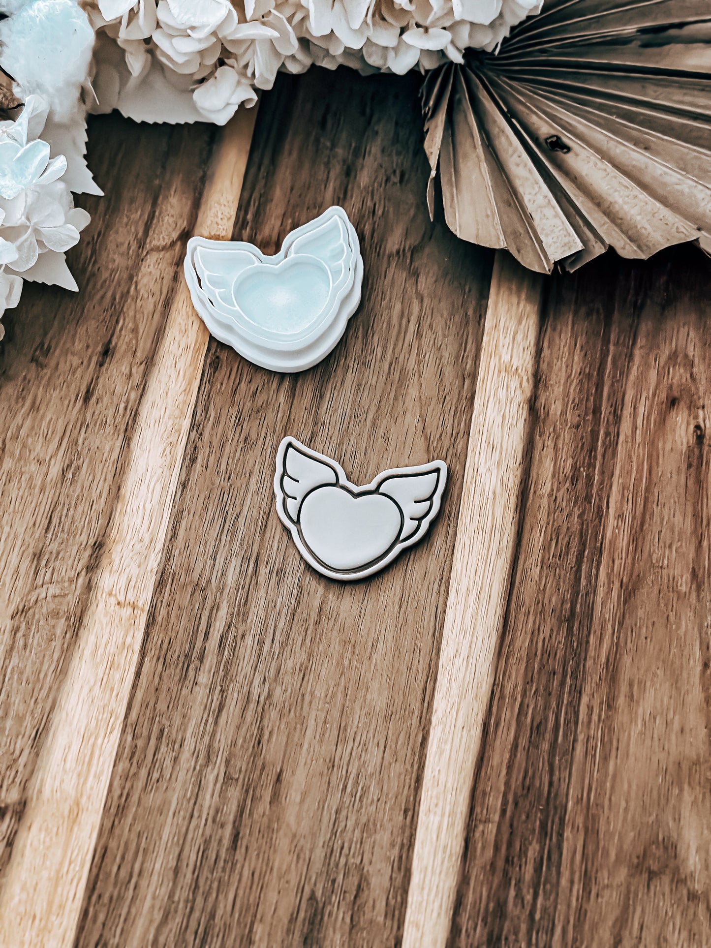 Mini Angel Heart - Cookie Stamp and Cutter - Ideal for Fondant & Sugar Cookies