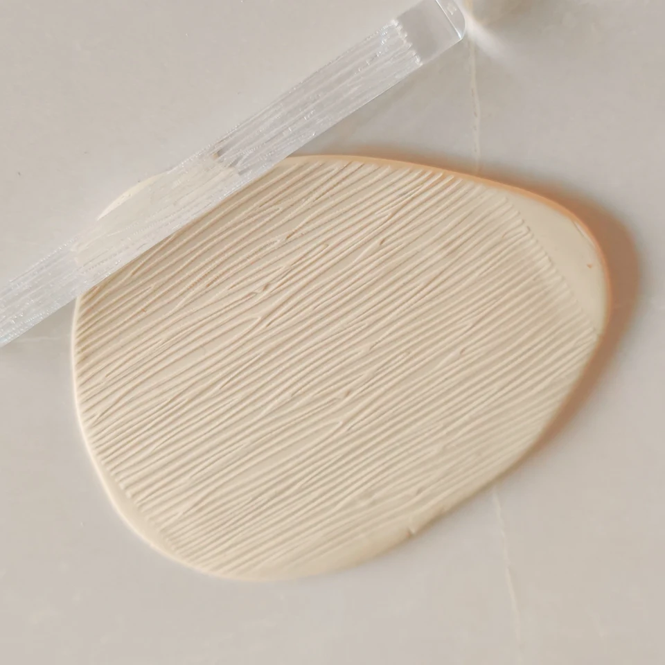 Wooden Pattern - Acrylic Embossing Rolling Pin – Fondant, Cookie & Clay Texture Roller