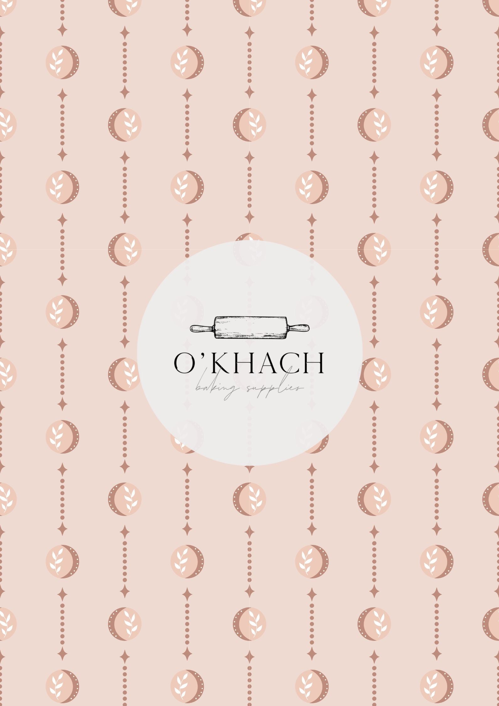 Bohemian Life Pattern No.25 - Digital Edible Image for Cakes & Cookies