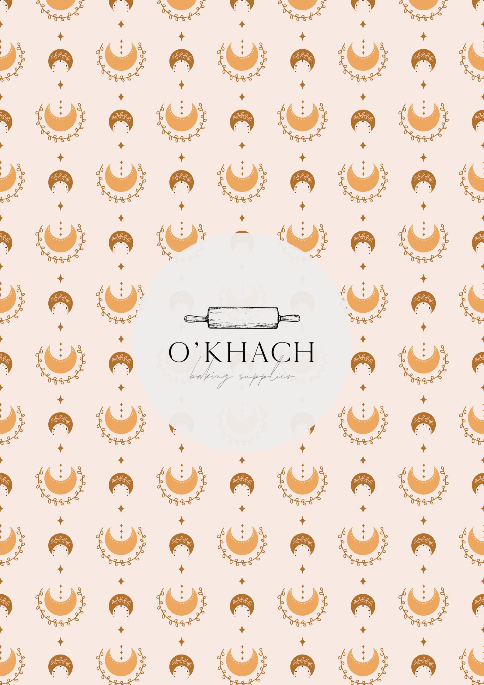 Bohemian Life Pattern No.28 - Digital Edible Image for Cakes & Cookies