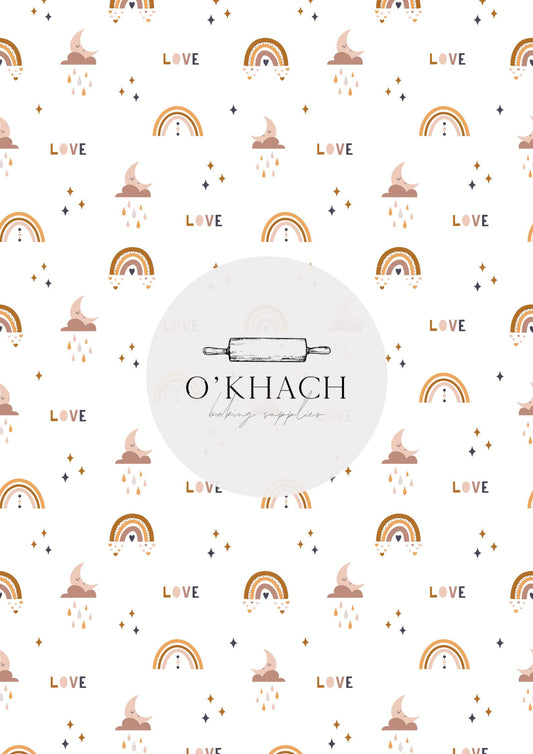 Bohemian Life Pattern No.32 - Digital Edible Image for Cakes & Cookies