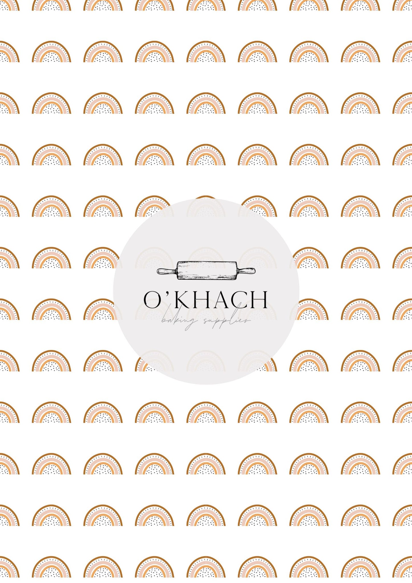 Bohemian Life Pattern No.7 - Digital Edible Image for Cakes & Cookies