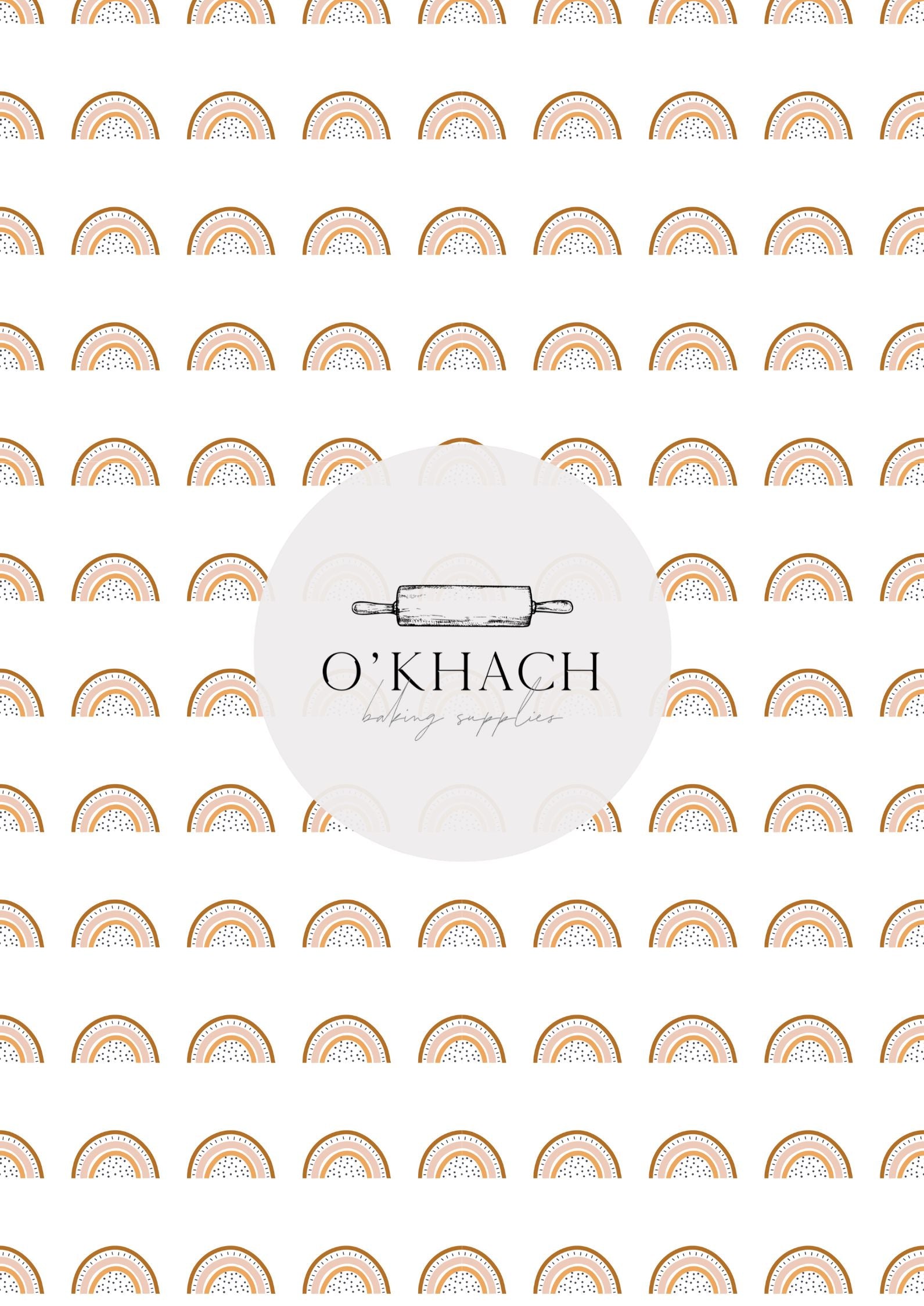 Bohemian Life Pattern No.7 - Digital Edible Image for Cakes & Cookies