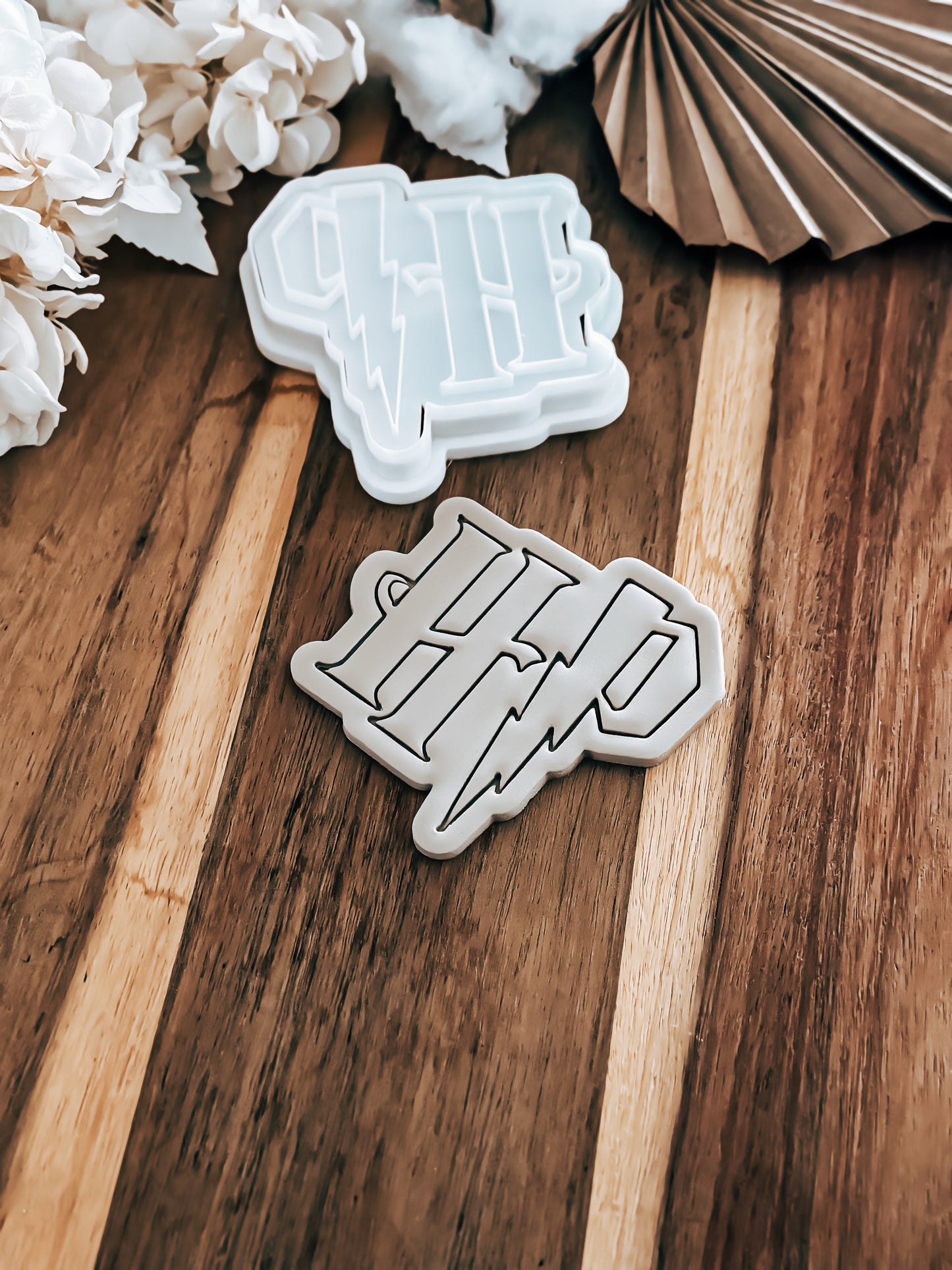 Wizard Monogram - Cookie Stamp & Cutter - Fondant & Sugar Cookies