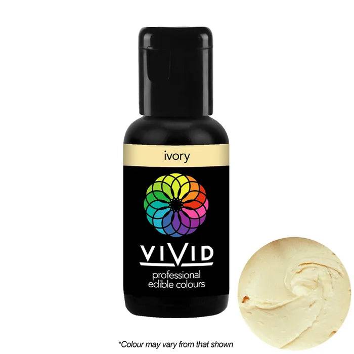 Ivory Vivid Gel Colour – Professional Edible Gel Food Colouring