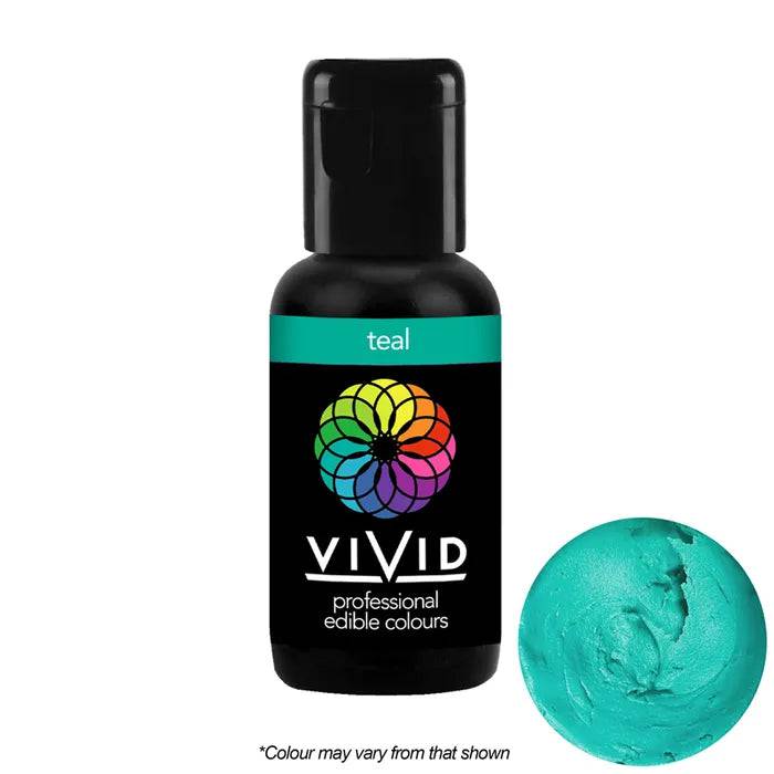 Teal Vivid Gel Colour – Professional Edible Gel Food Colouring