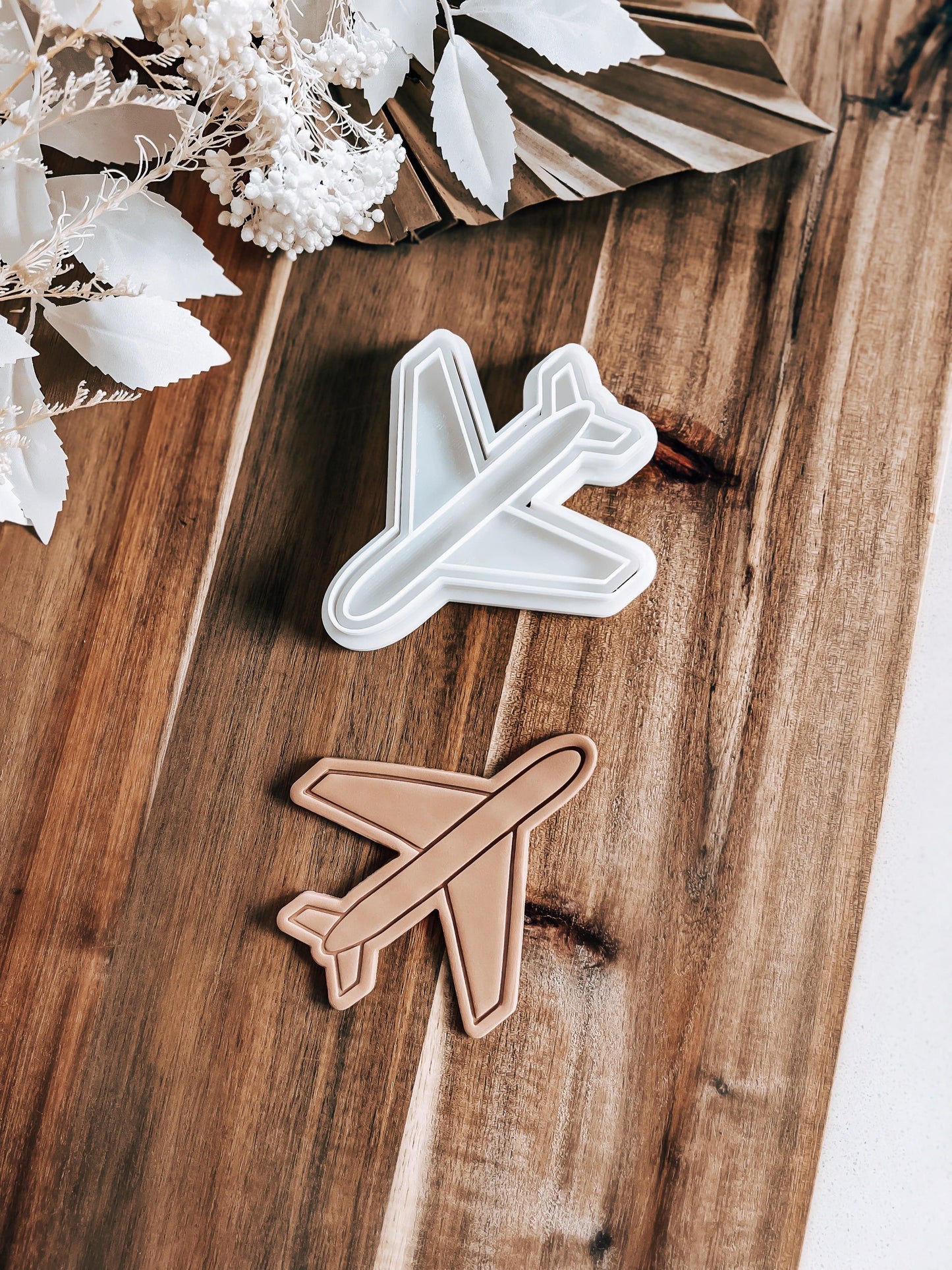 Airplane - Cookie Stamp and Cutter - Ideal for Fondant & Sugar Cookies