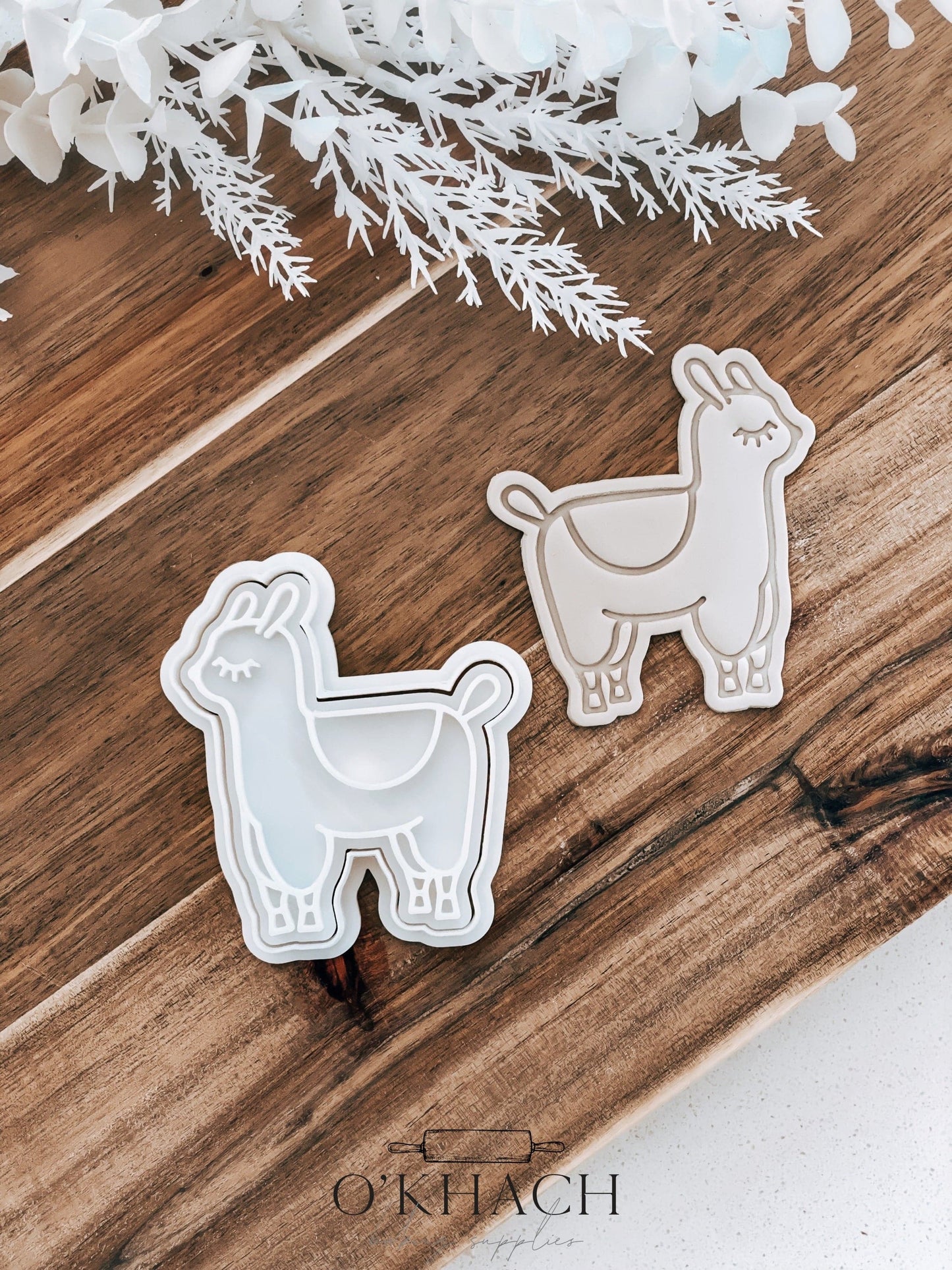 Alpaca - Cookie Cutter and Stamp - Ideal for Fondant & Sugar Cookies