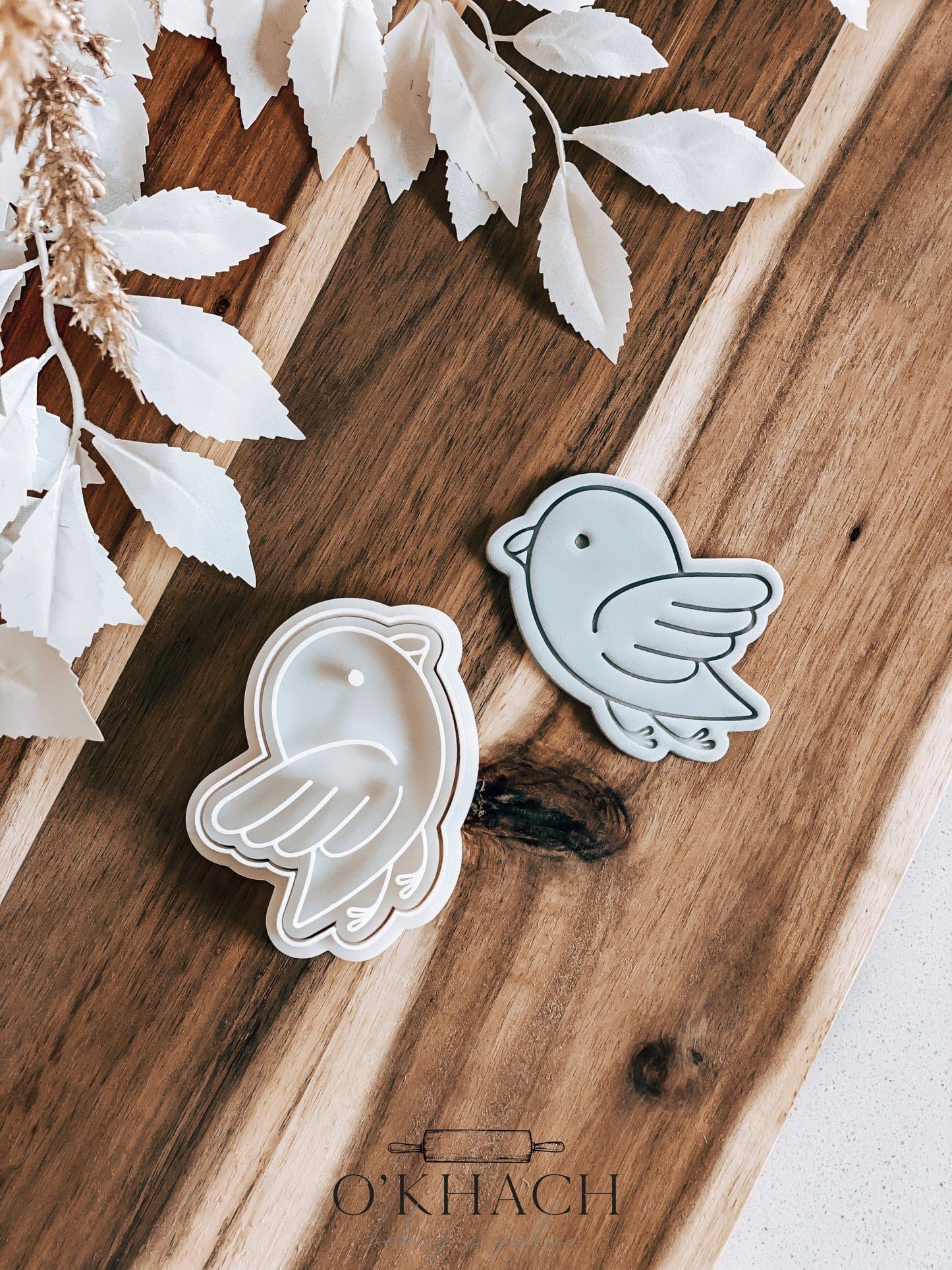 Birdy Cookie Stamp and Cutter - O'Khach Baking Supplies