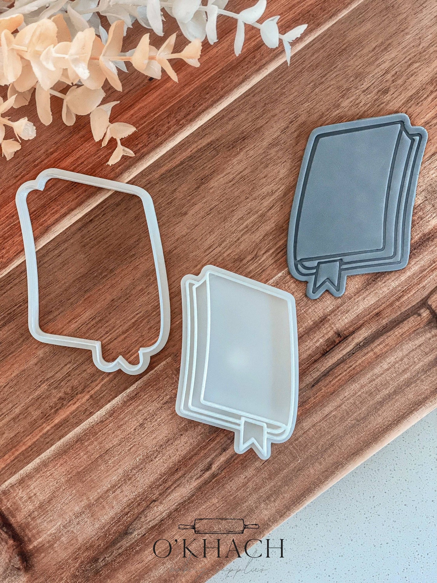 Book Cookie Stamp and Cutter - O'Khach Baking Supplies