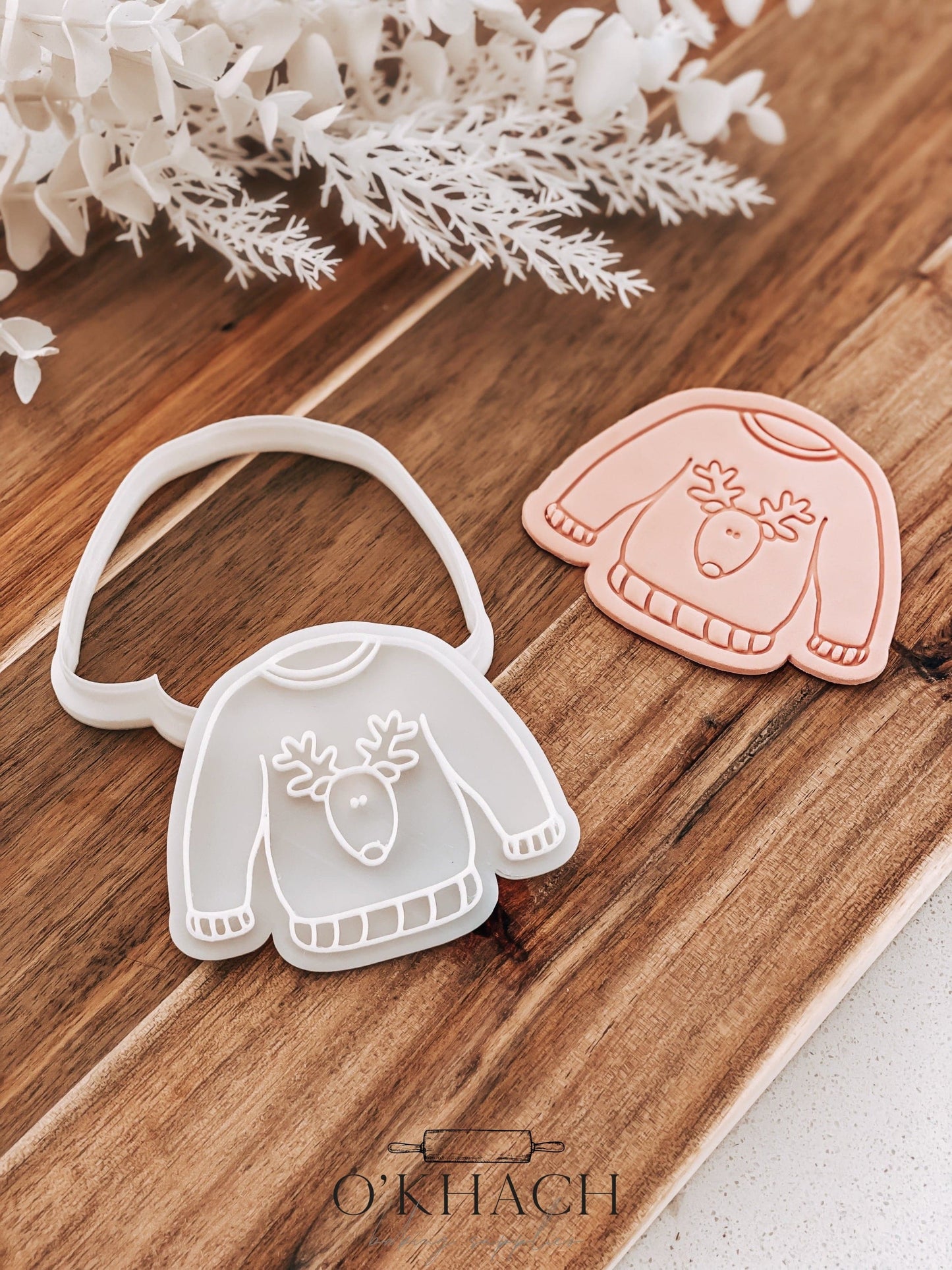 Christmas Sweater - Cookie Stamp and - Fondant & Sugar Cookies
