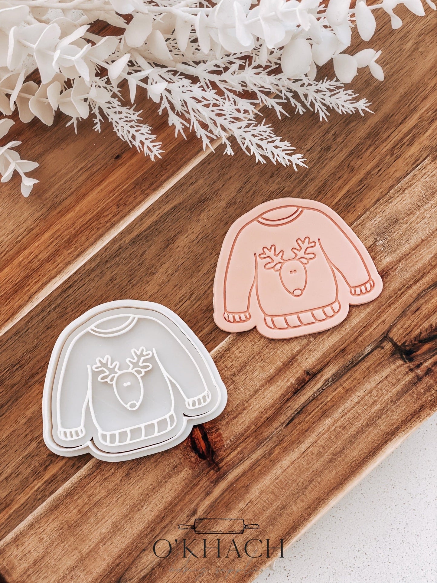 Christmas Sweater - Cookie Stamp and - Fondant & Sugar Cookies