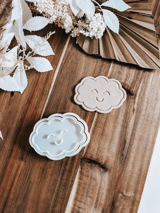 Cloud Cookie Stamp and Cutter - O'Khach Baking Supplies