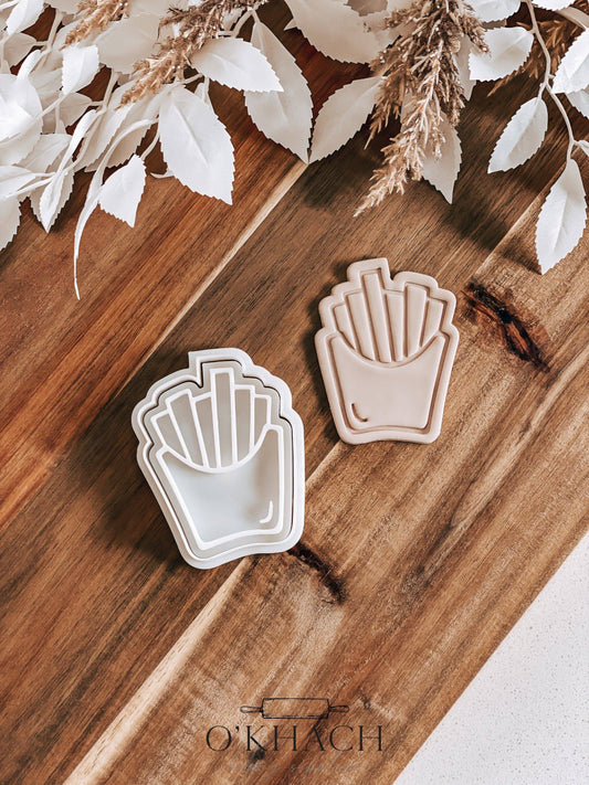 French Fries Stamp & Cutter - Perfect for Fondant & Sugar Cookies
