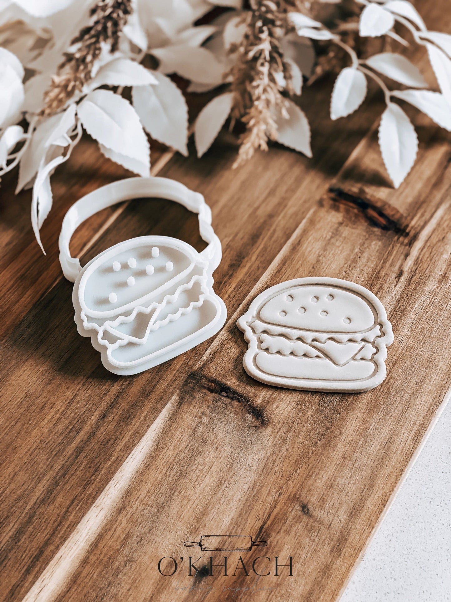 Hamburger Stamp & Cutter - Perfect for Fondant & Sugar Cookies
