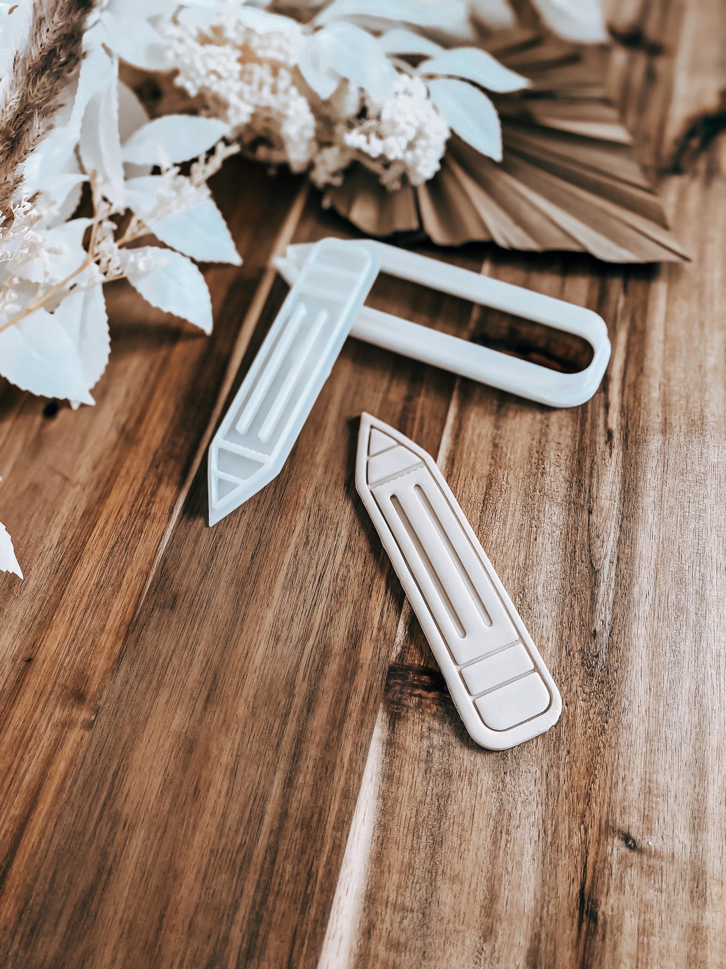 Pencil Stamp & Cutter - Perfect for Fondant & Sugar Cookies