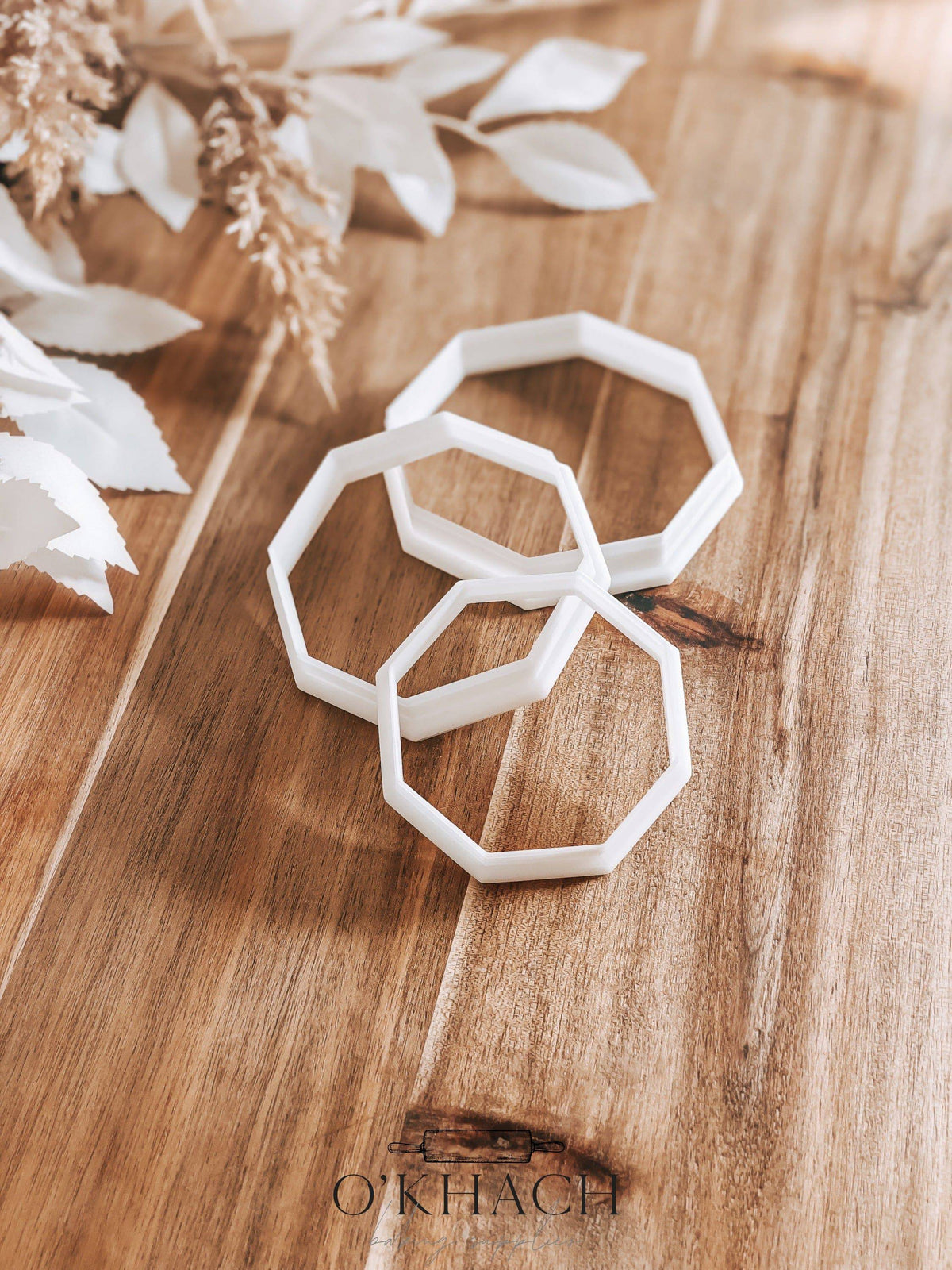 Octagon Nesting Set – Perfect for Fondant, Sugar Cookies & Baking