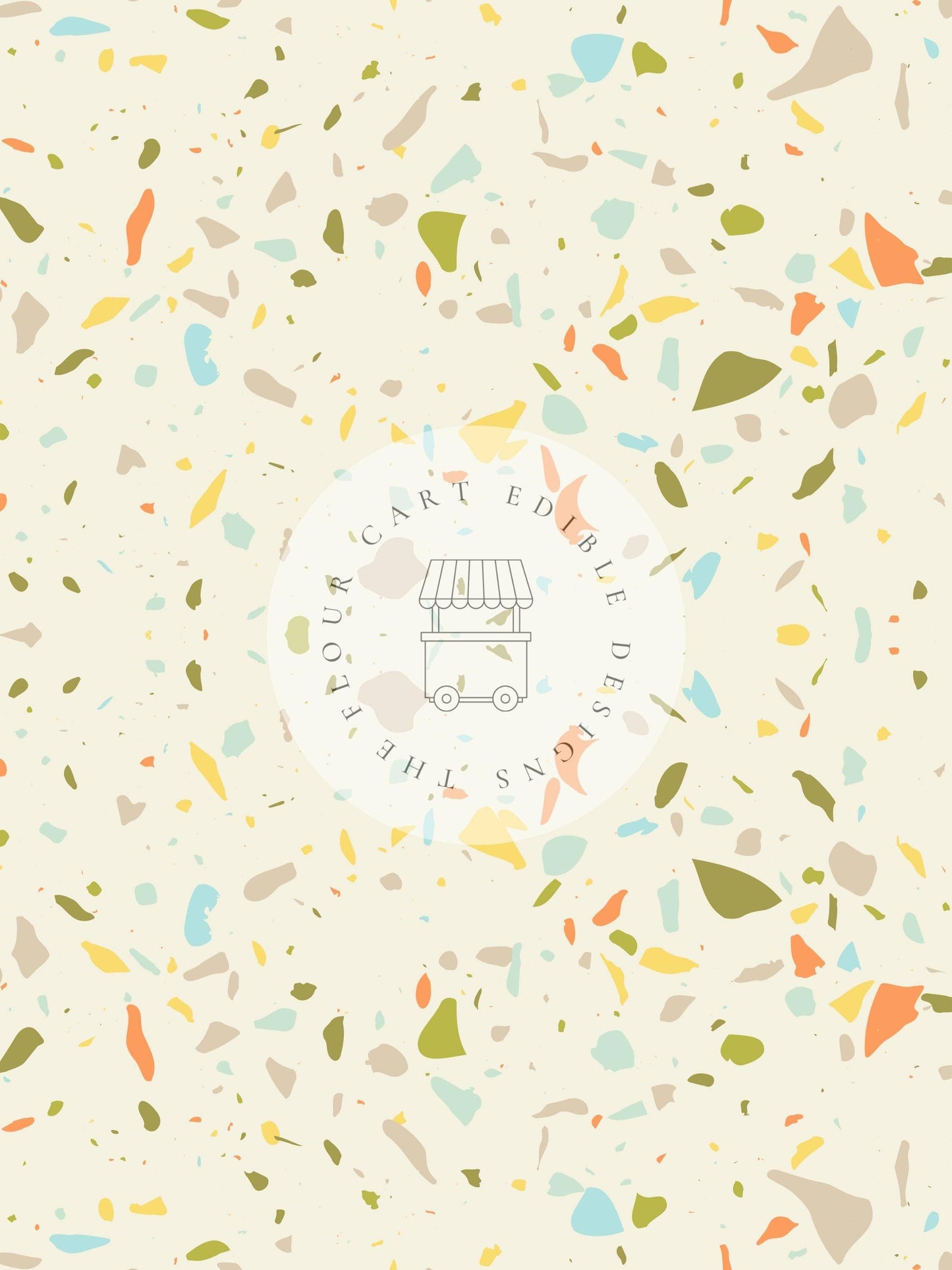 Candy Terrazzo Colourway 5 - Edible Image - O'Khach Baking Supplies