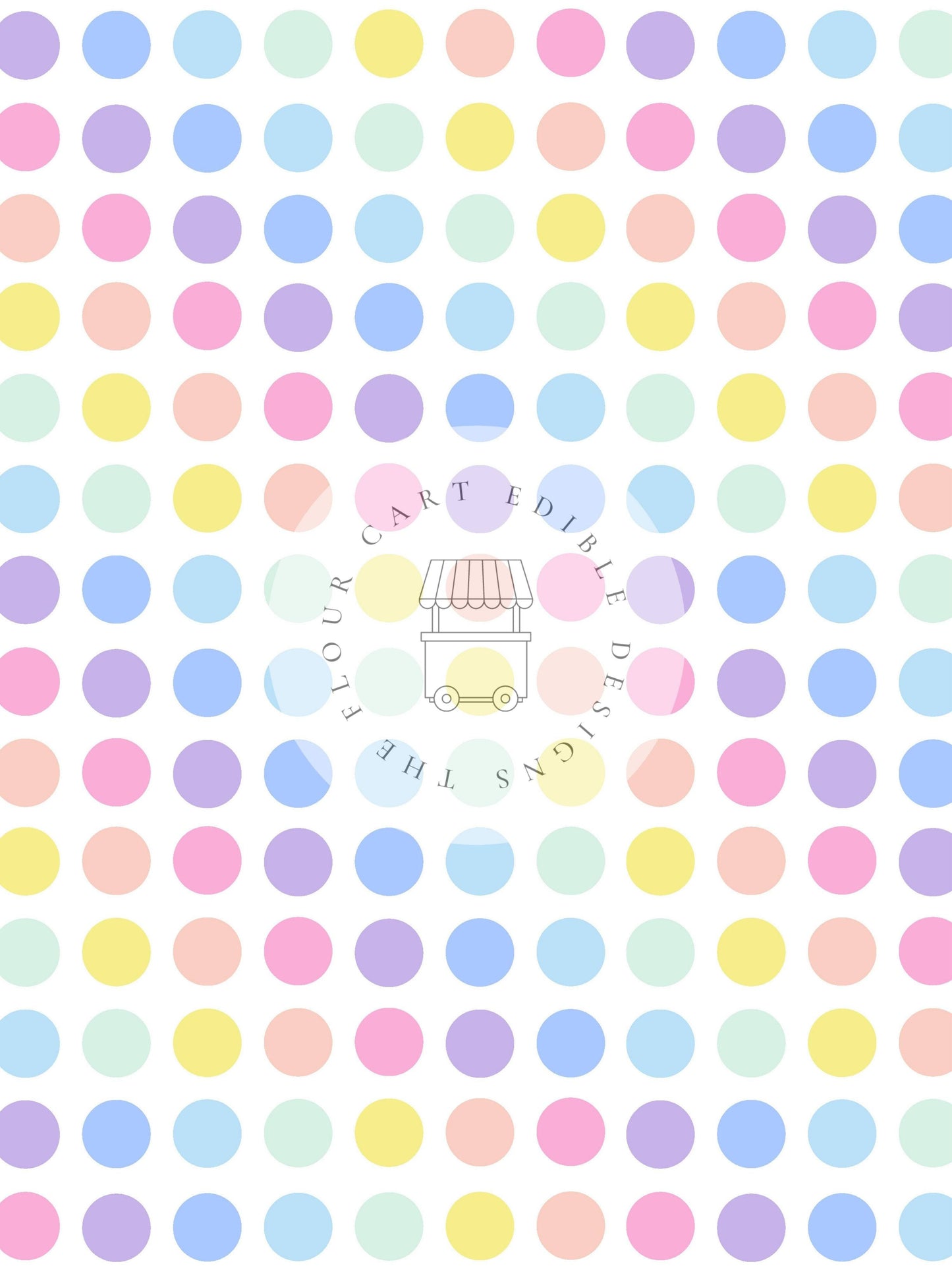 Polka Dots - Edible Image - O'Khach Baking Supplies