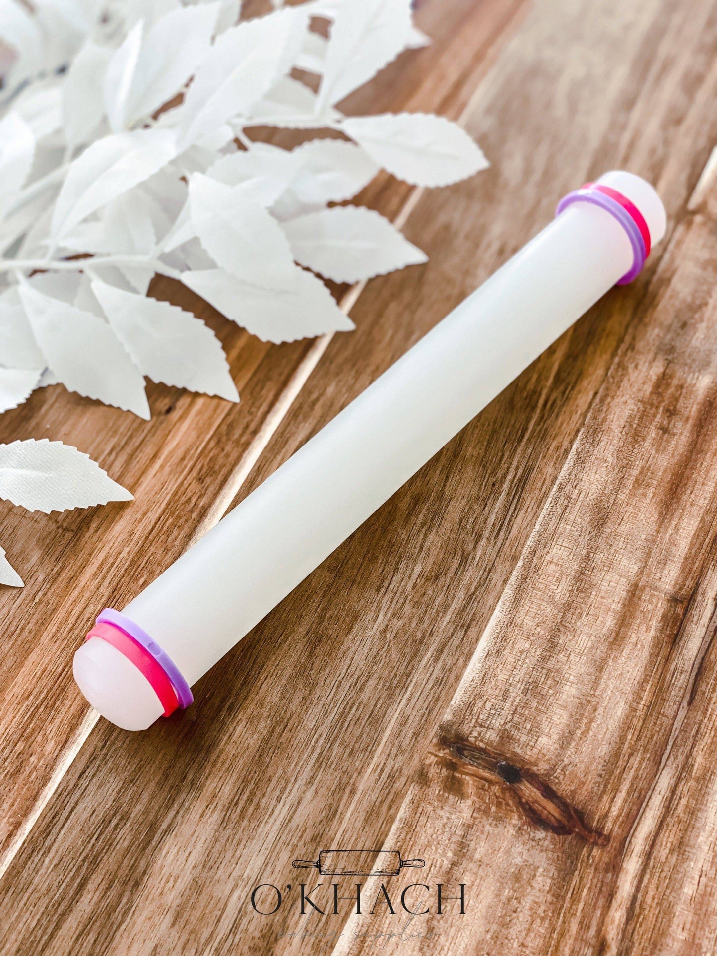 Non Stick Rolling Pin with guides 22.5cm Non-Stick Rolling Pin – Perfect for Fondant, Dough & Pastry