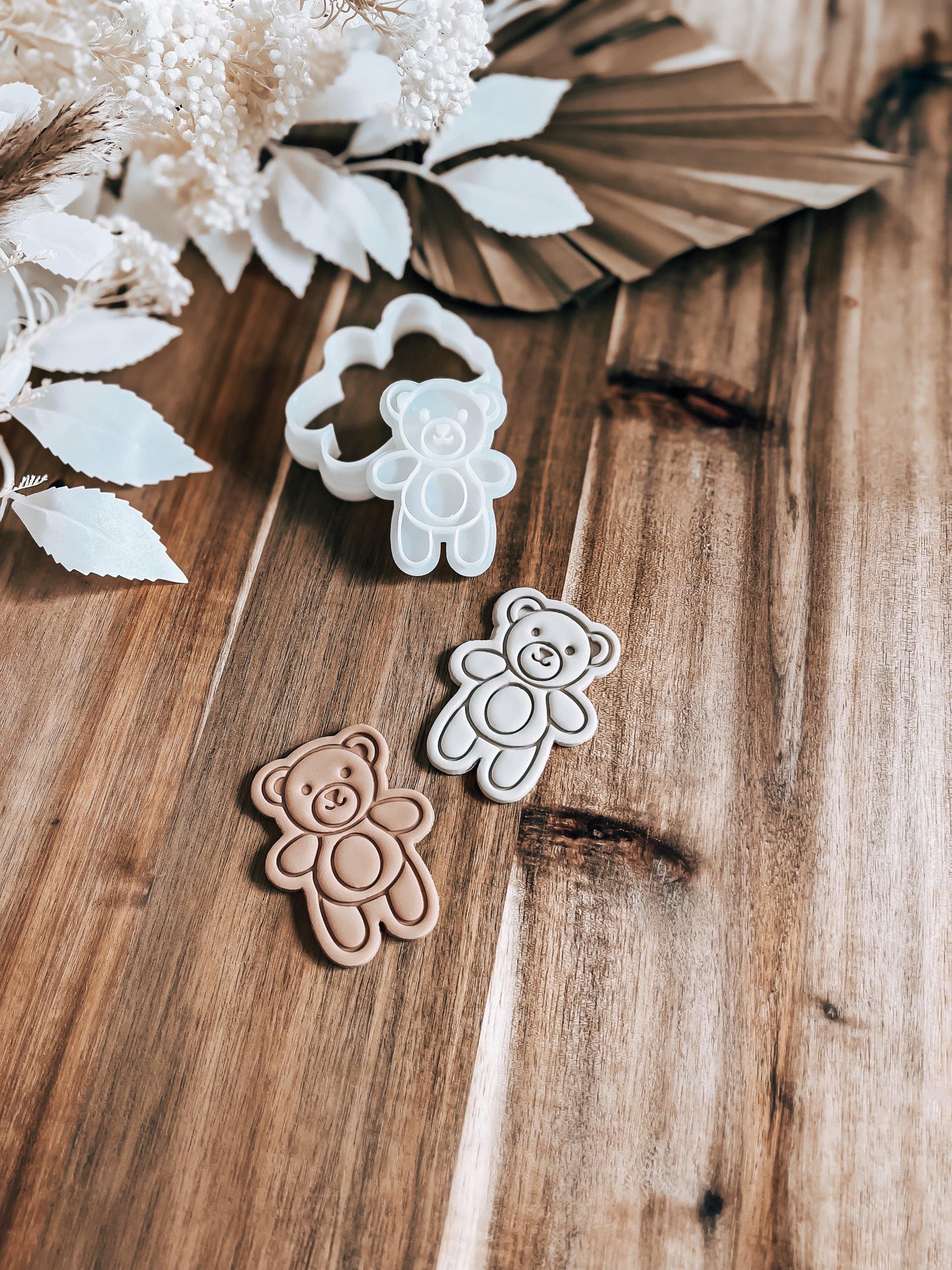 Mini Teddy Stamp and Cutter - Perfect for Fondant & Sugar Cookies