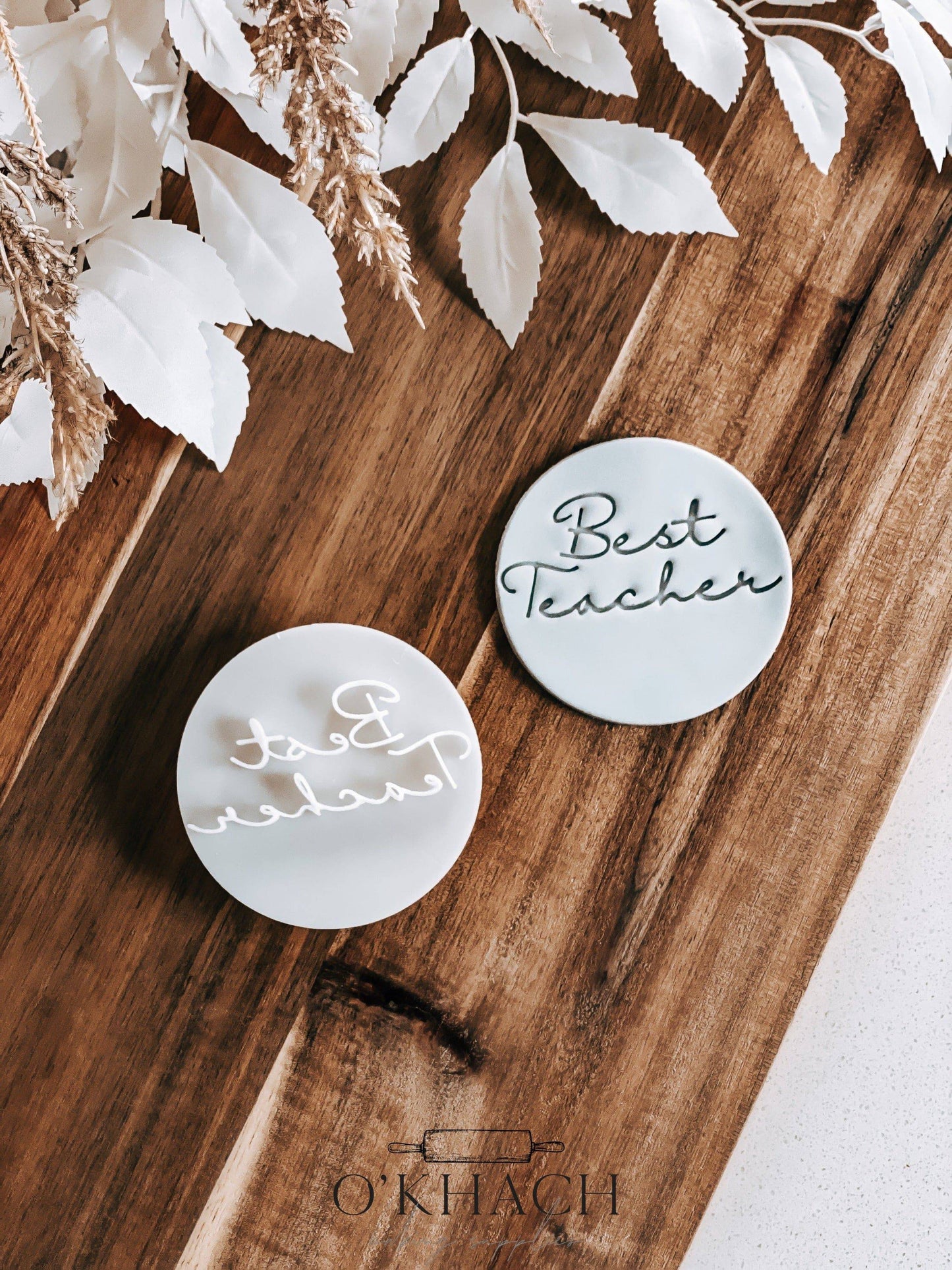 Best Teacher Cookie Stamp - Perfect for Fondant & Sugar Cookies