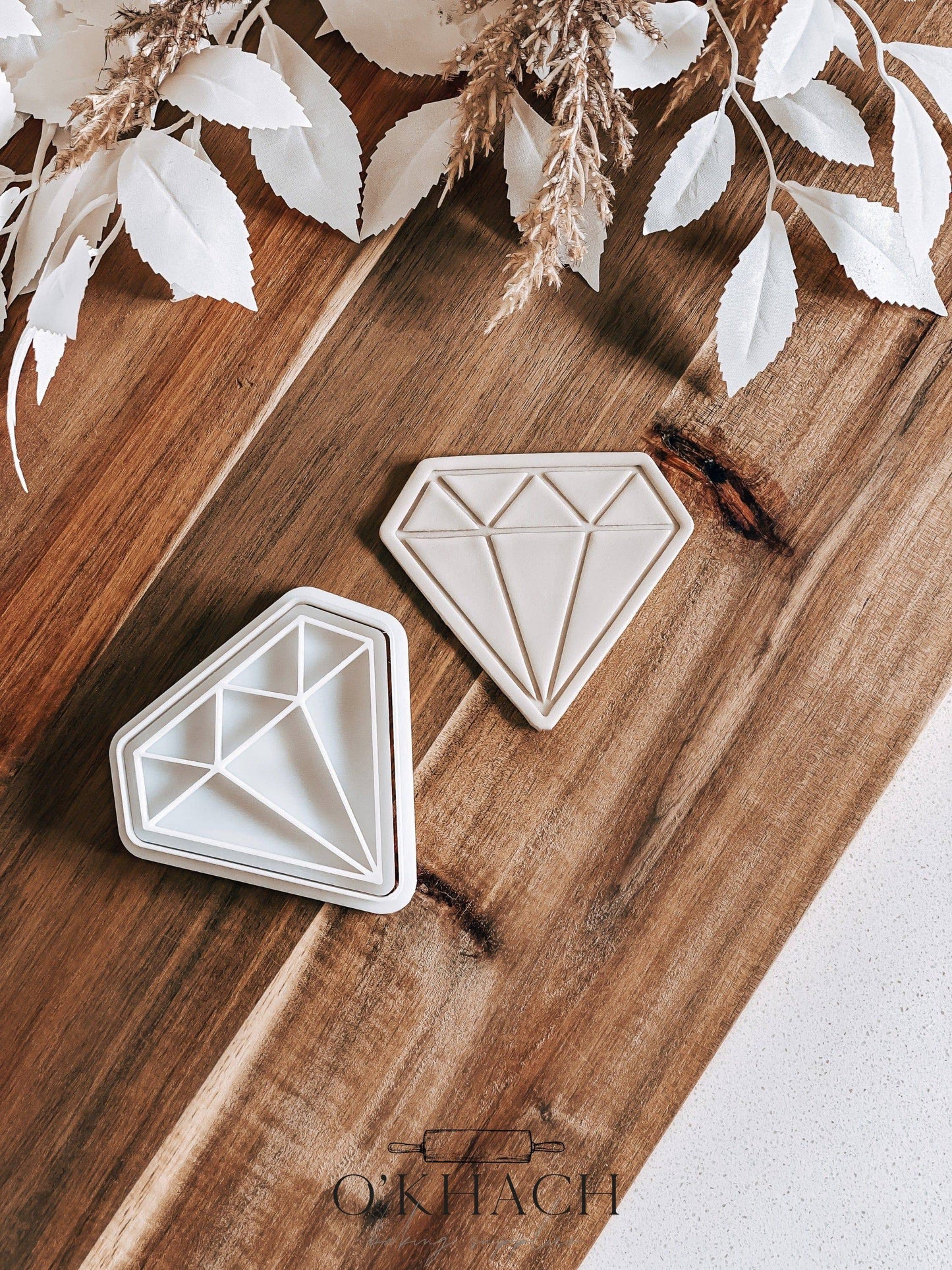 Diamond Stamp & Cutter - Perfect for Fondant & Sugar Cookies