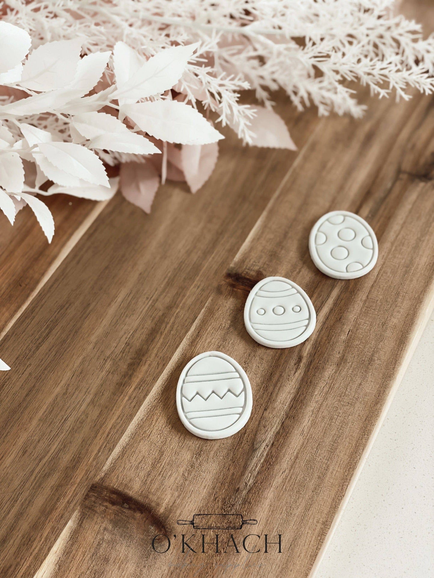 Mini Eggs (Set Of 3) - Cookie Stamp & Cutter - Ideal for Fondant & Sugar Cookies