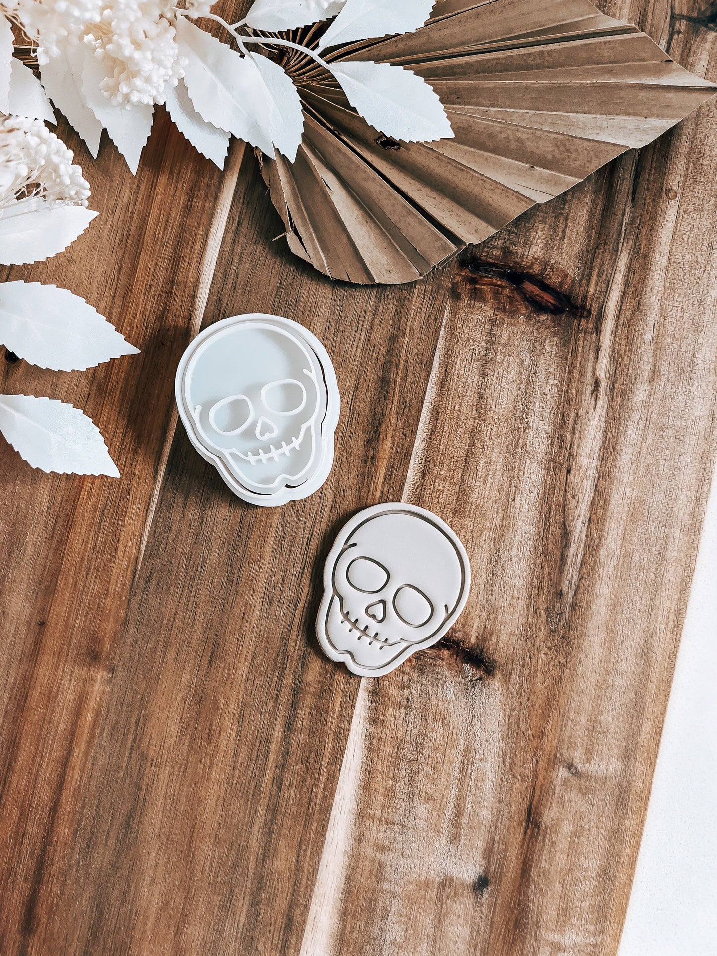 Mini Skull - Cookie Stamp & Cutter - Fondant & Sugar Cookies