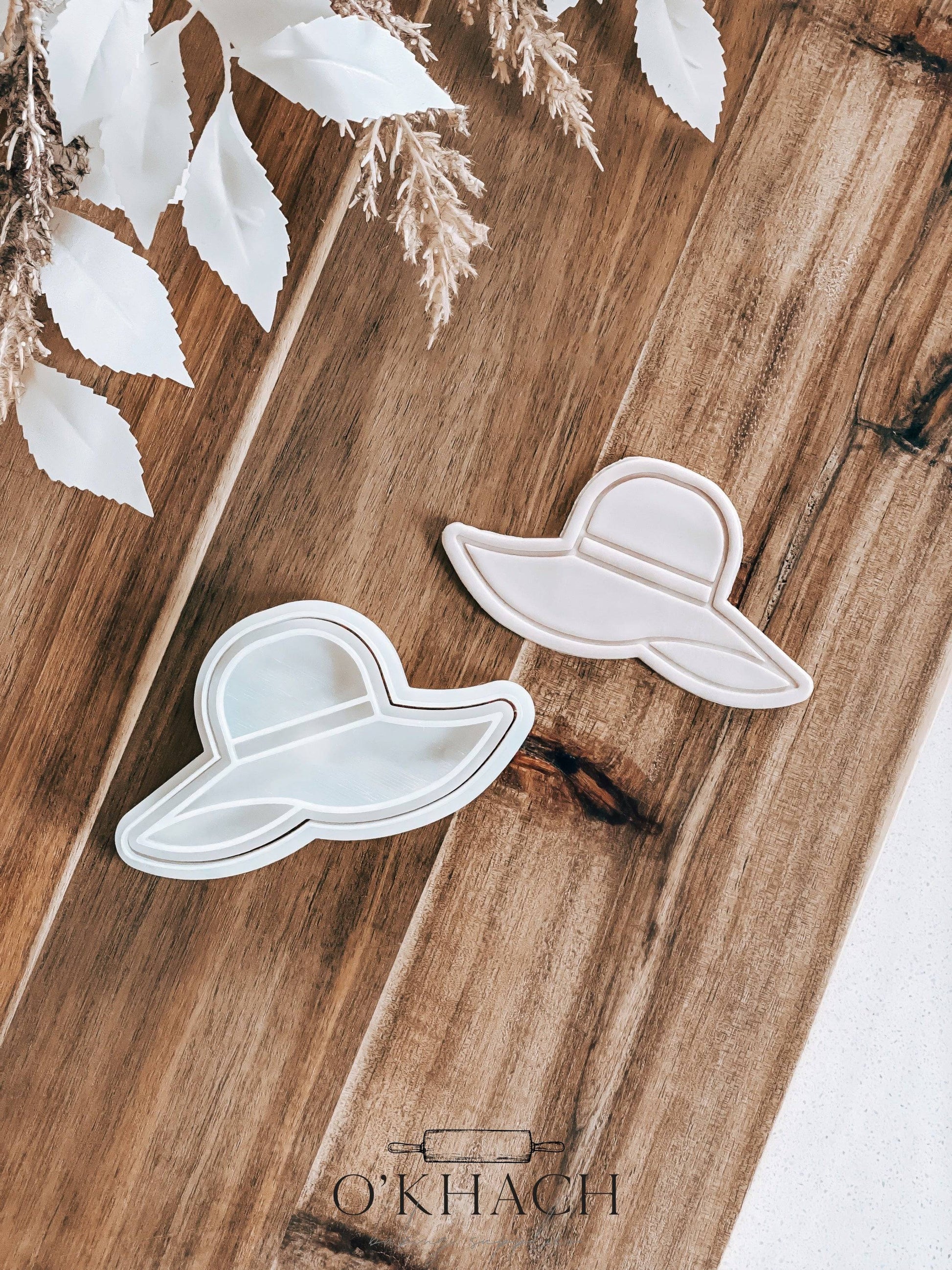 Sun Hat Stamp & Cutter - Perfect for Fondant & Sugar Cookies