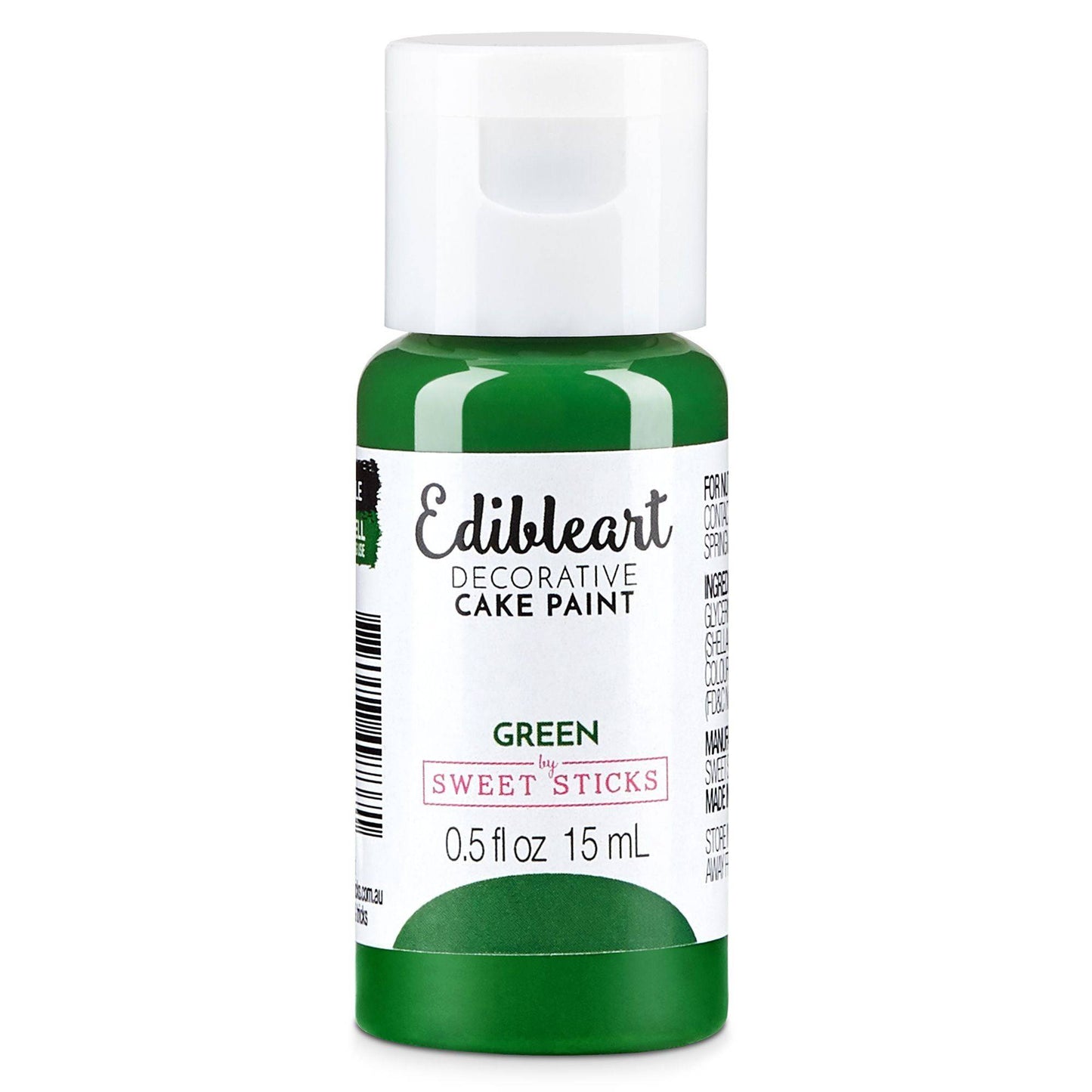 Green Edible Paint – Sweet Sticks 15ml | Food-Safe Cake Paint