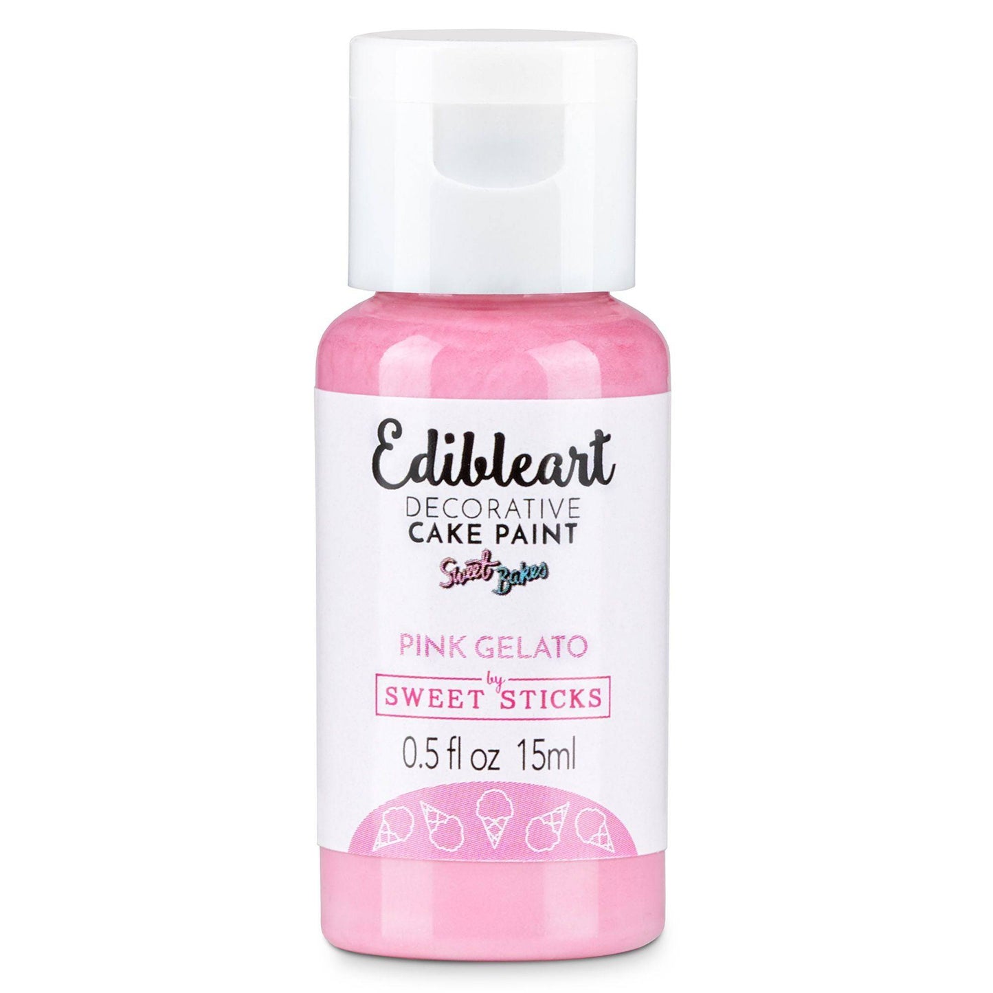 Pink Gelato Edible Paint – Sweet Sticks 15ml | Food-Safe Cake Paint