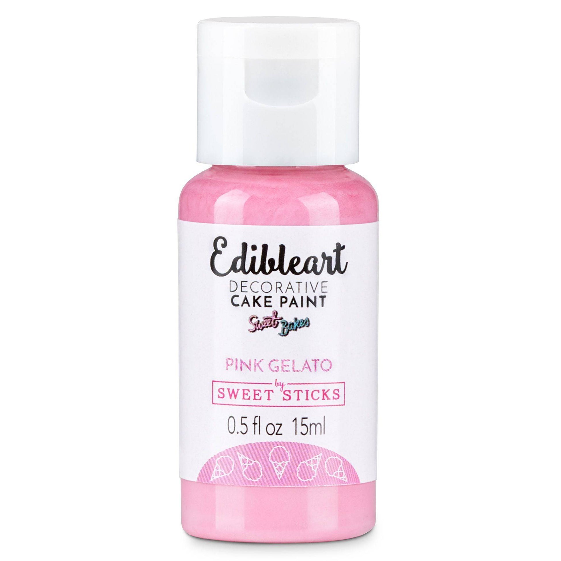 Pink Gelato Edible Paint – Sweet Sticks 15ml | Food-Safe Cake Paint