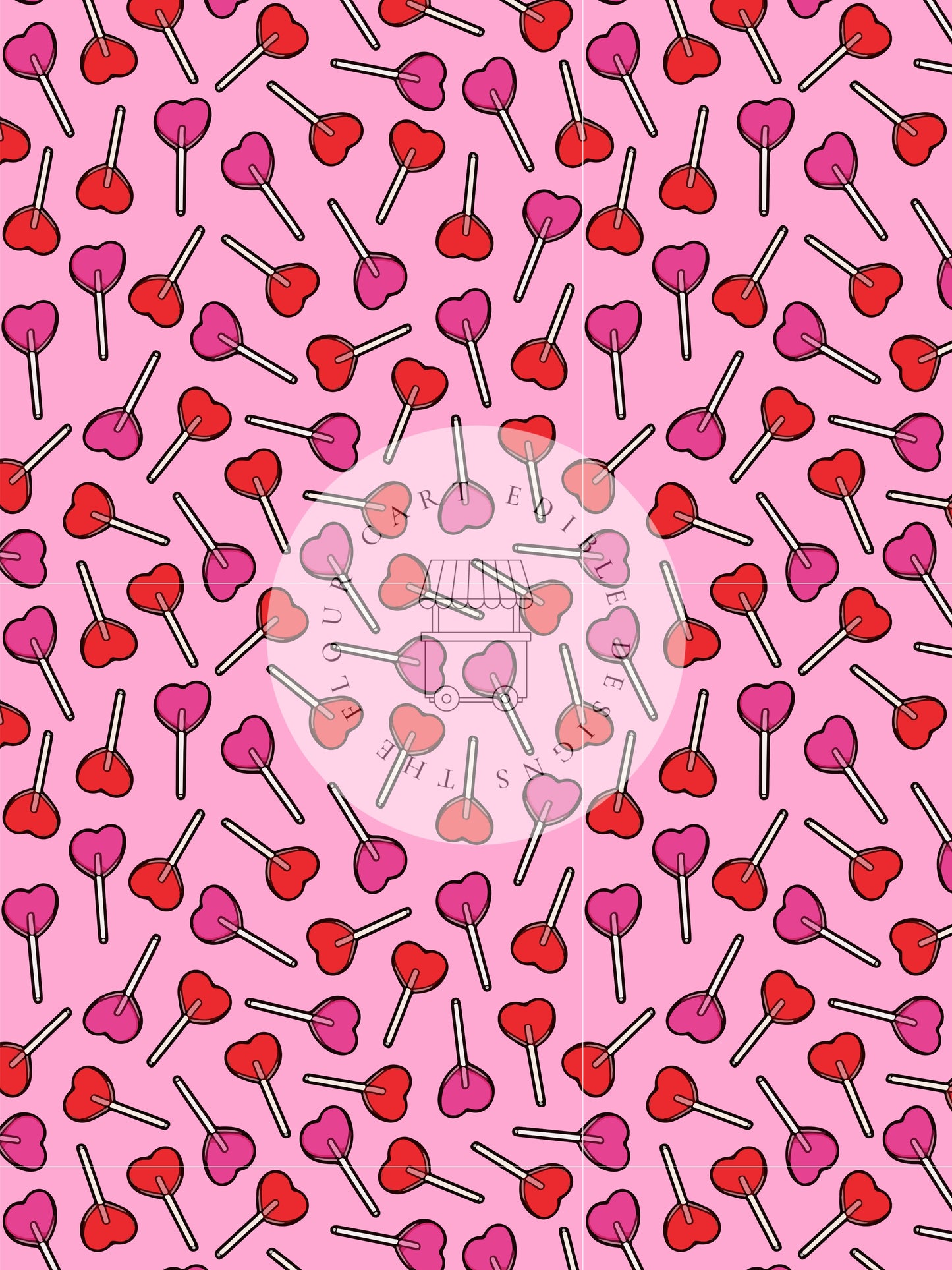 Heart Lollipops - The Flour Cart Edible Image - Premium from The Flour Cart - Just $16.99! Shop now at O'Khach Baking Supplies