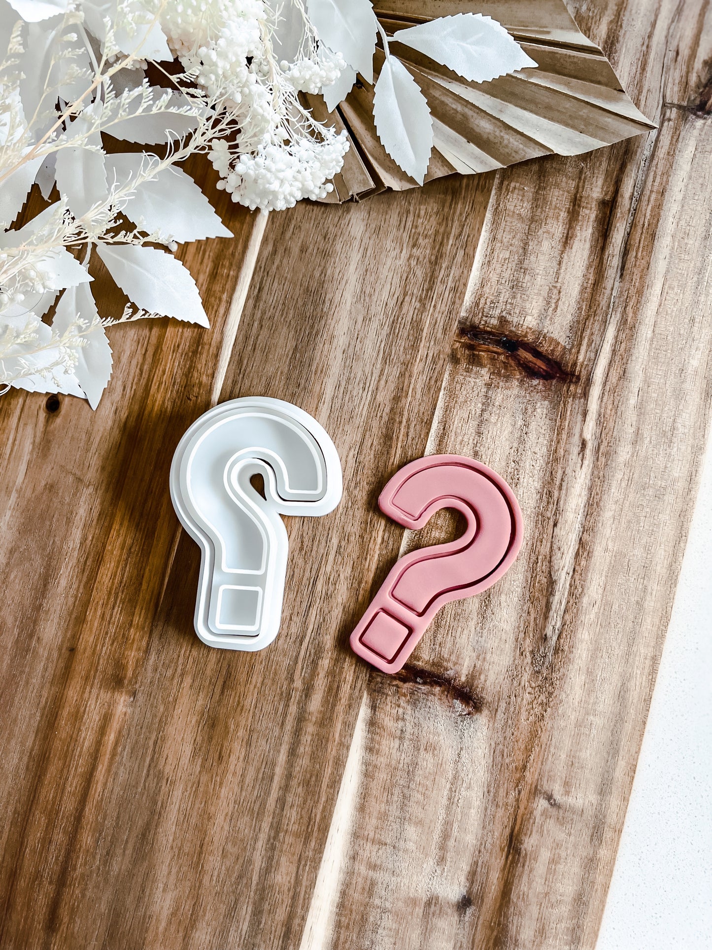 Question Mark Stamp and Cutter - Perfect for Fondant & Sugar Cookies