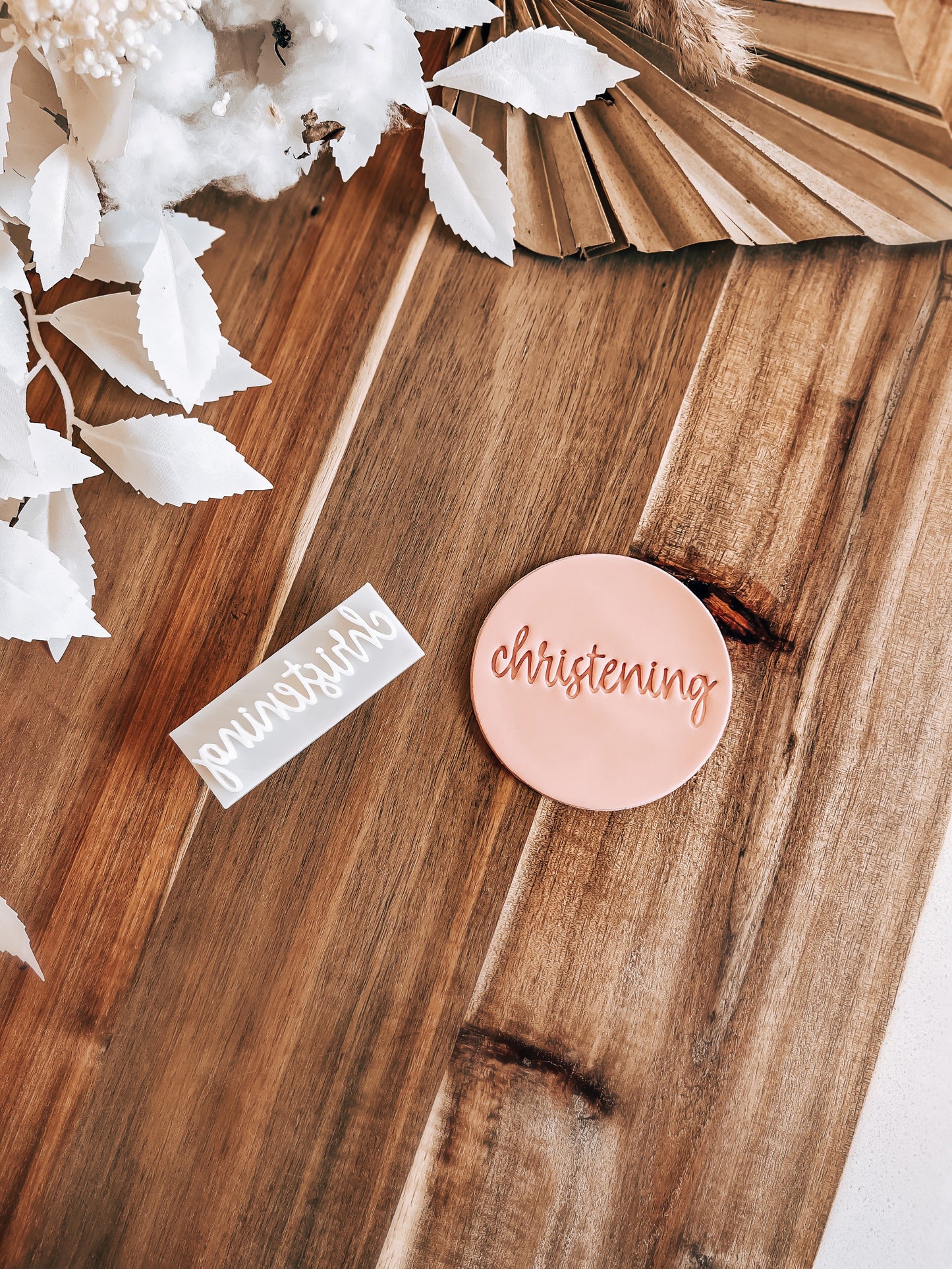 Christening Stamp – Perfect for Fondant, Sugar Cookies & Baking