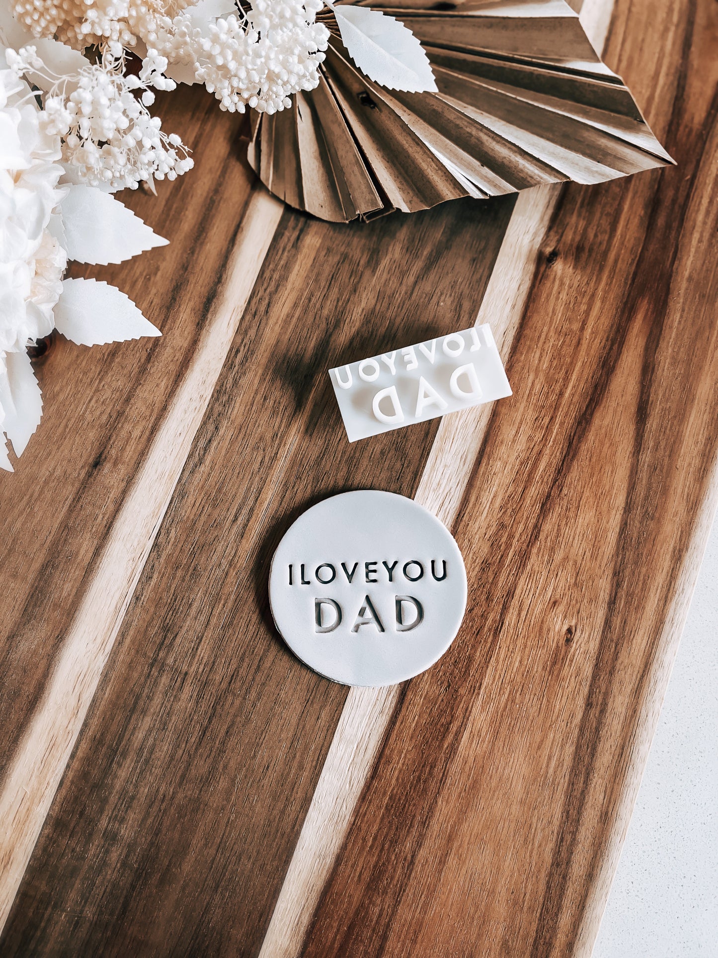 I Love you Dad Stamp - Perfect for Fondant & Sugar Cookies