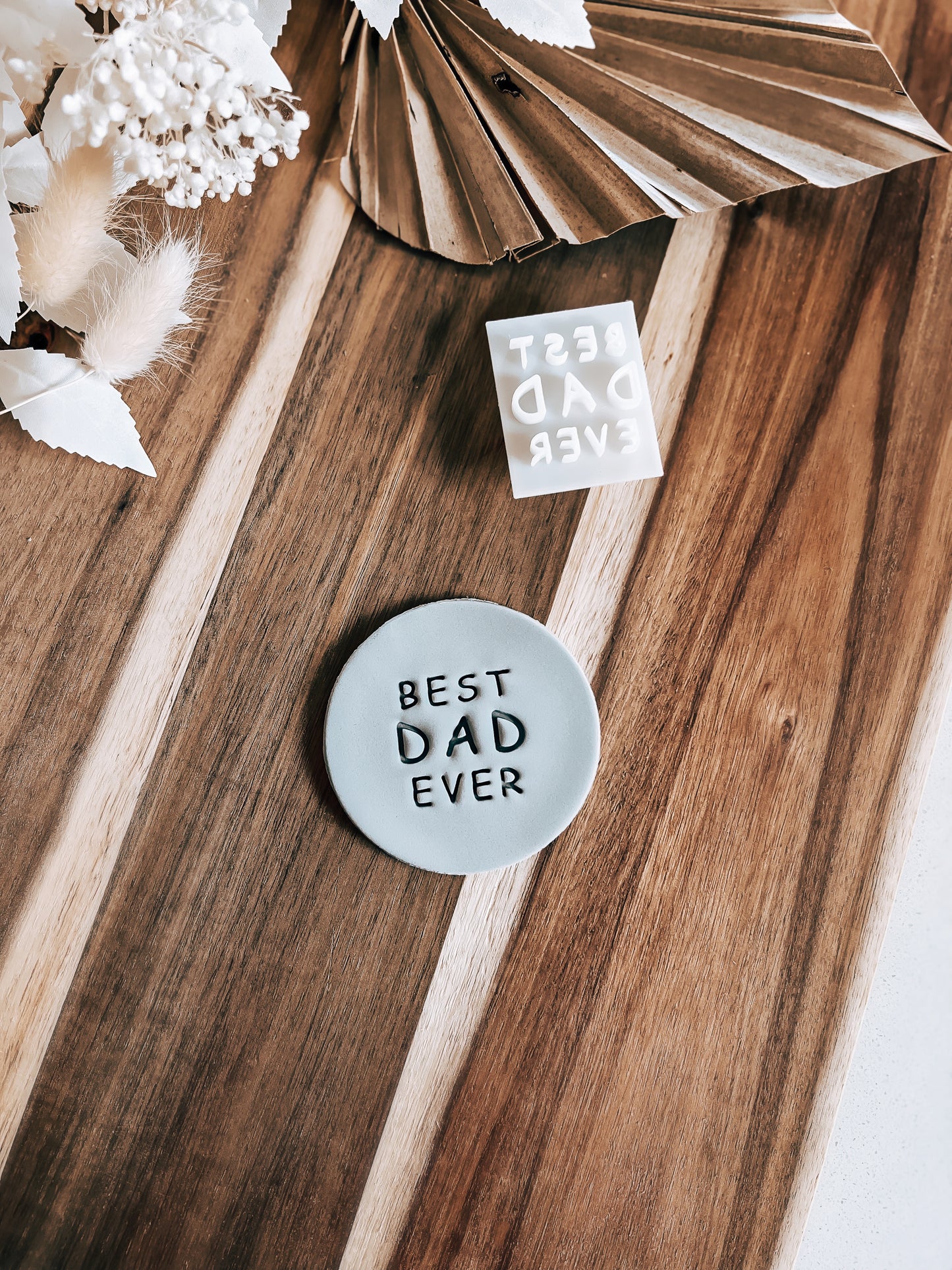 Best Dad Ever Stamp - Perfect for Fondant & Sugar Cookies