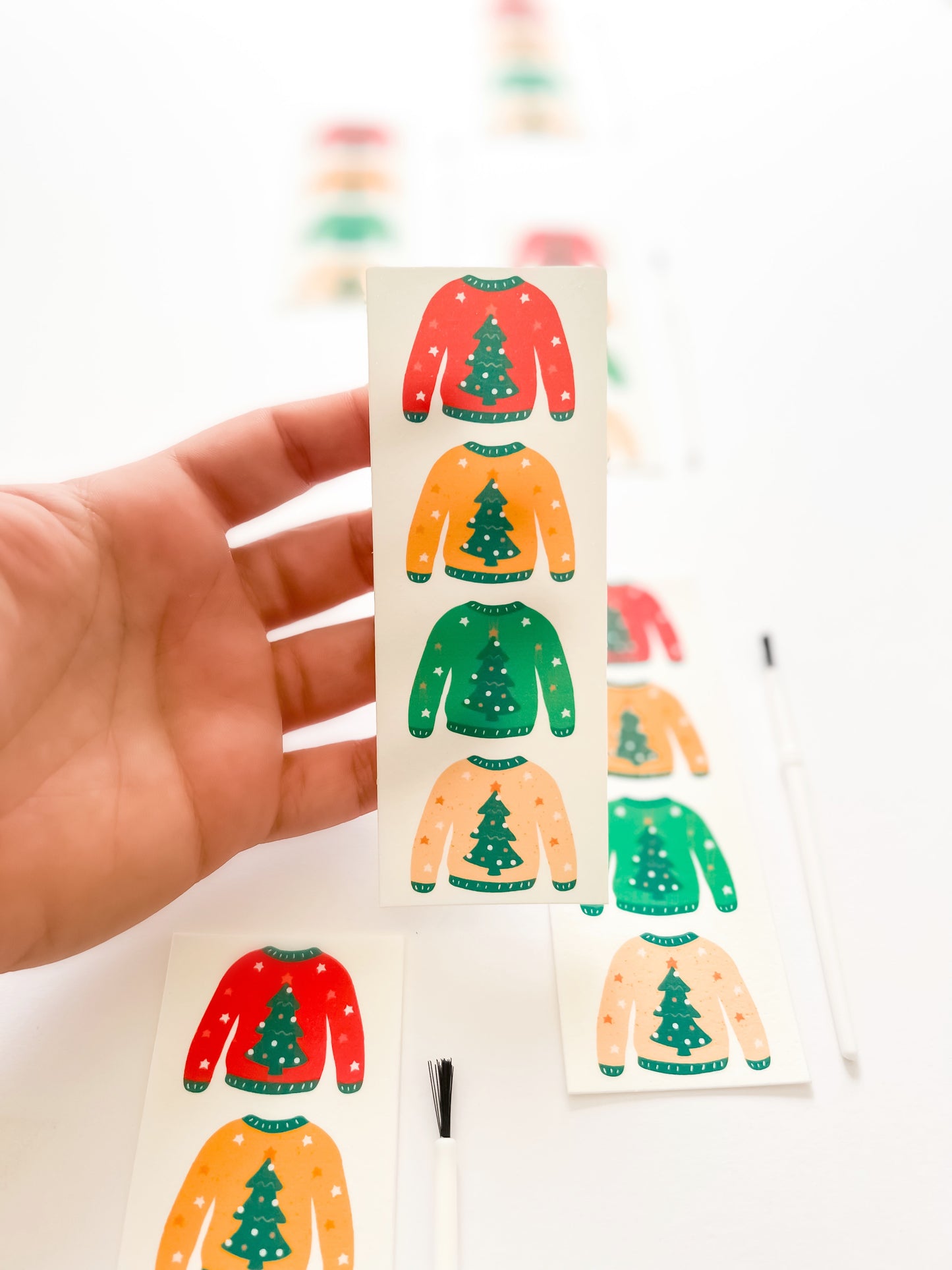 CHRISTMAS SWEATER Edible Paint Palettes – PYO Cookie Decorating Kits
