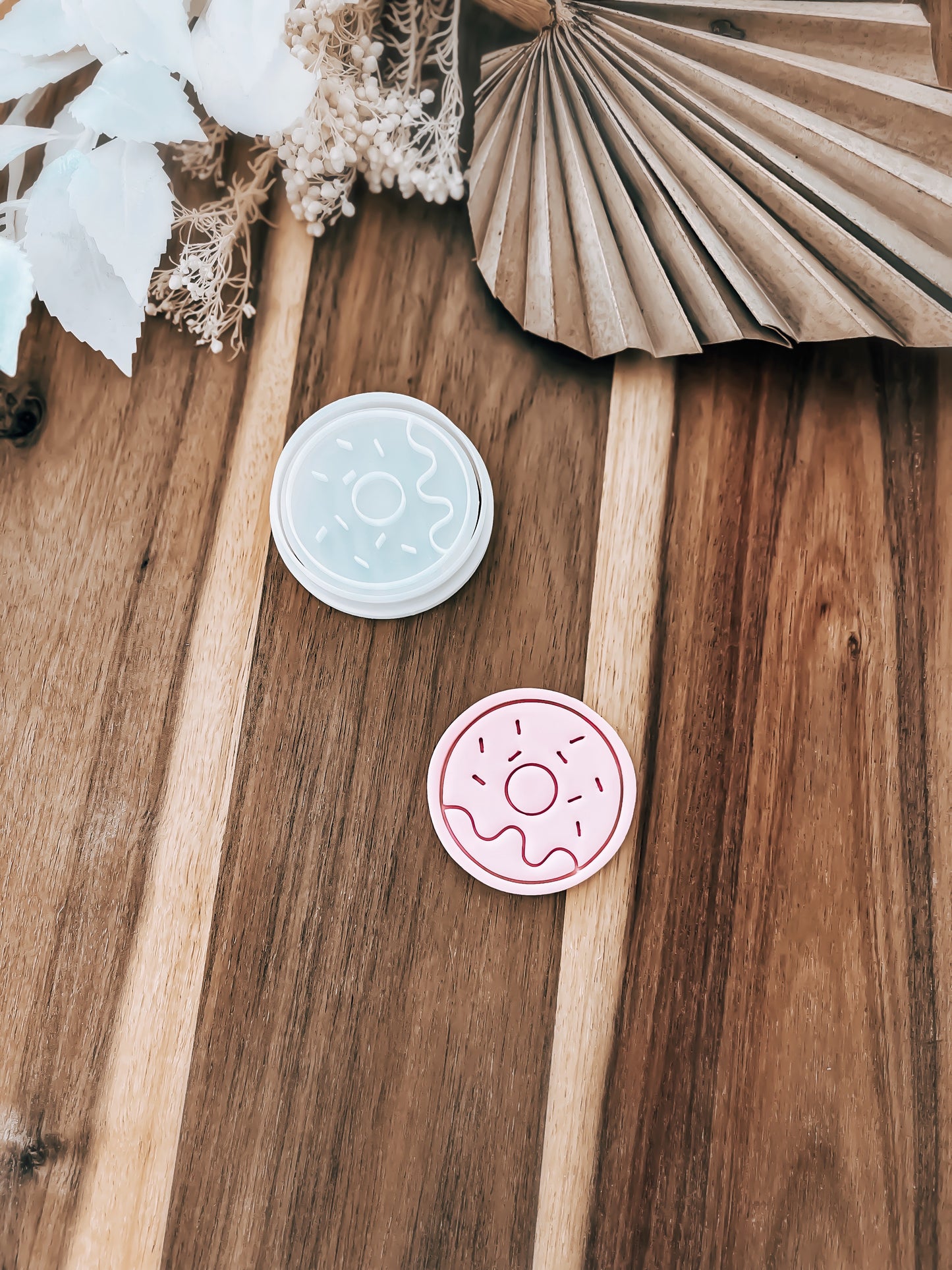 Mini Donut Cookie Stamp & Cutter - Perfect for Fondant & Sugar Cookies