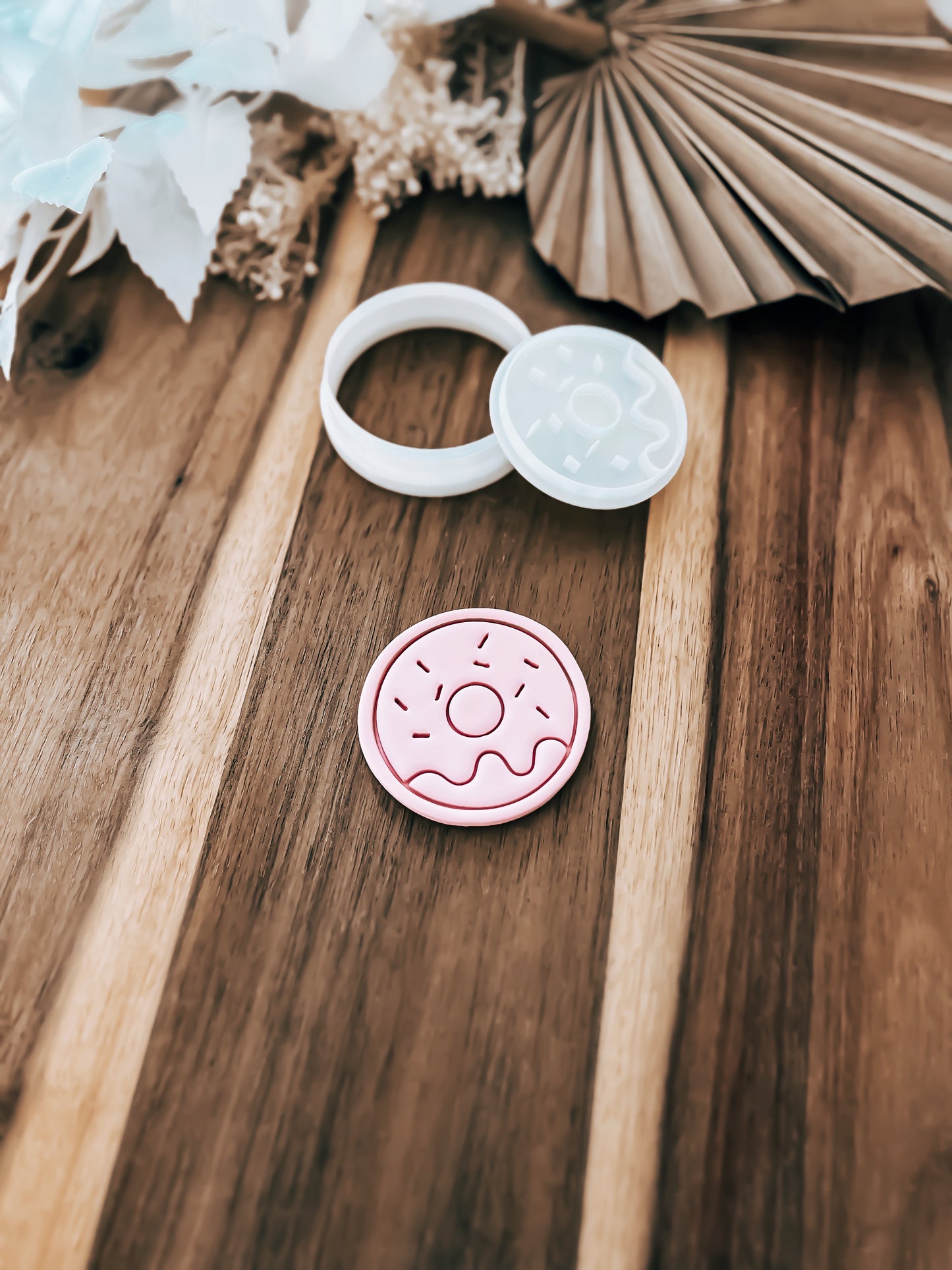 Mini Donut Cookie Stamp & Cutter - Perfect for Fondant & Sugar Cookies