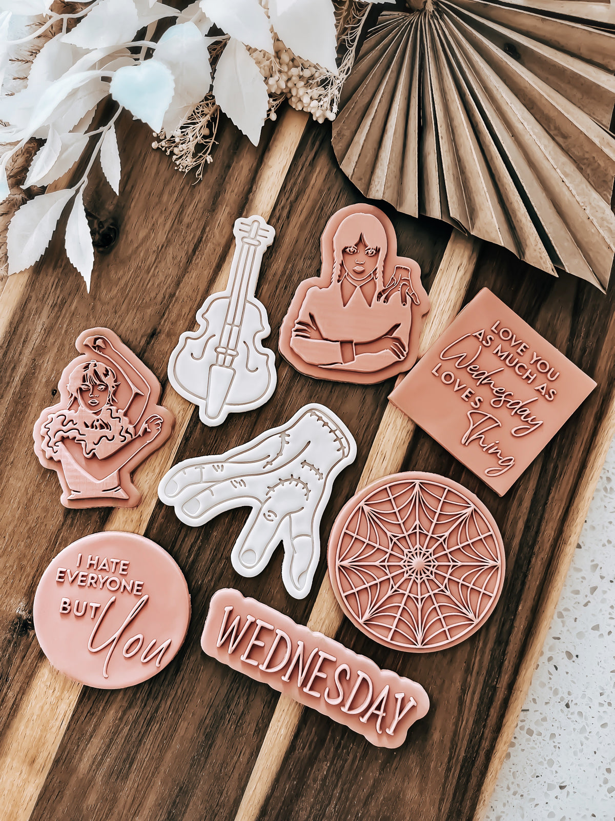 Wednesday Script 'UP' - Cookie Stamp & Cutter - Perfect for Fondant and Sugar Cookies