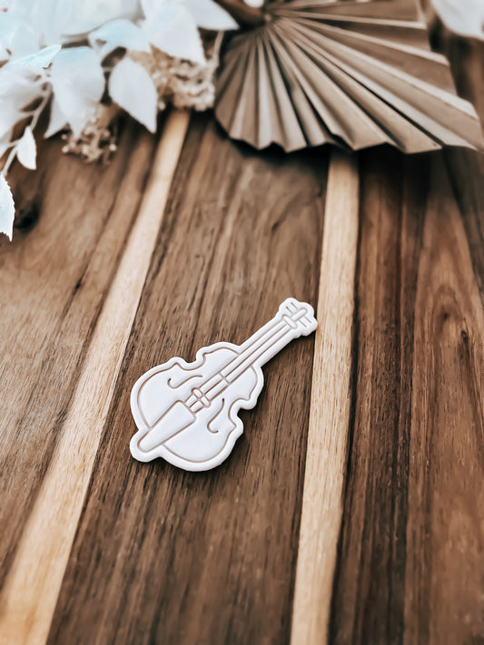 Cello (Wednesday) - Cookie Stamp & Cutter - Perfect for Fondant and Sugar Cookies