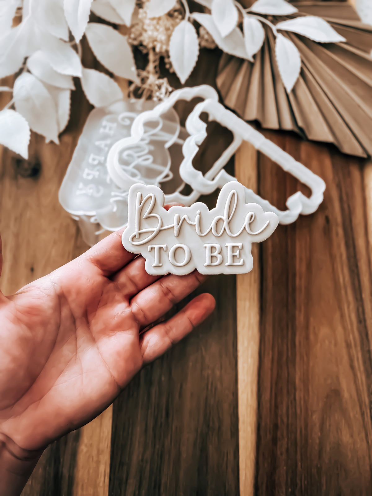 Bride to Be 'UP' Stamp & Cutter - Perfect for Fondant & Sugar Cookies