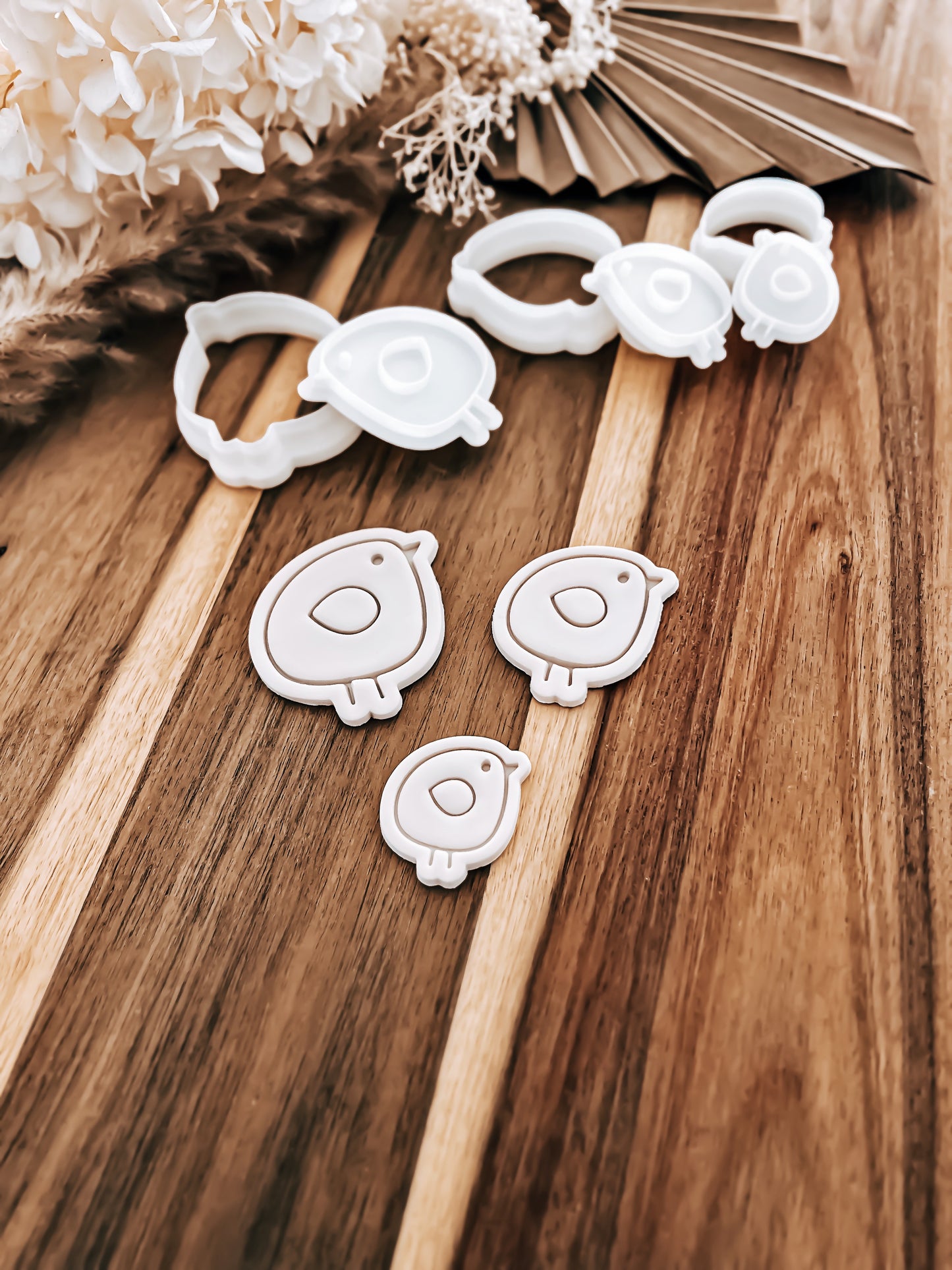 Mini 3 Little Chicks - Cookie Stamp & Cutter - Ideal for Fondant & Sugar Cookies