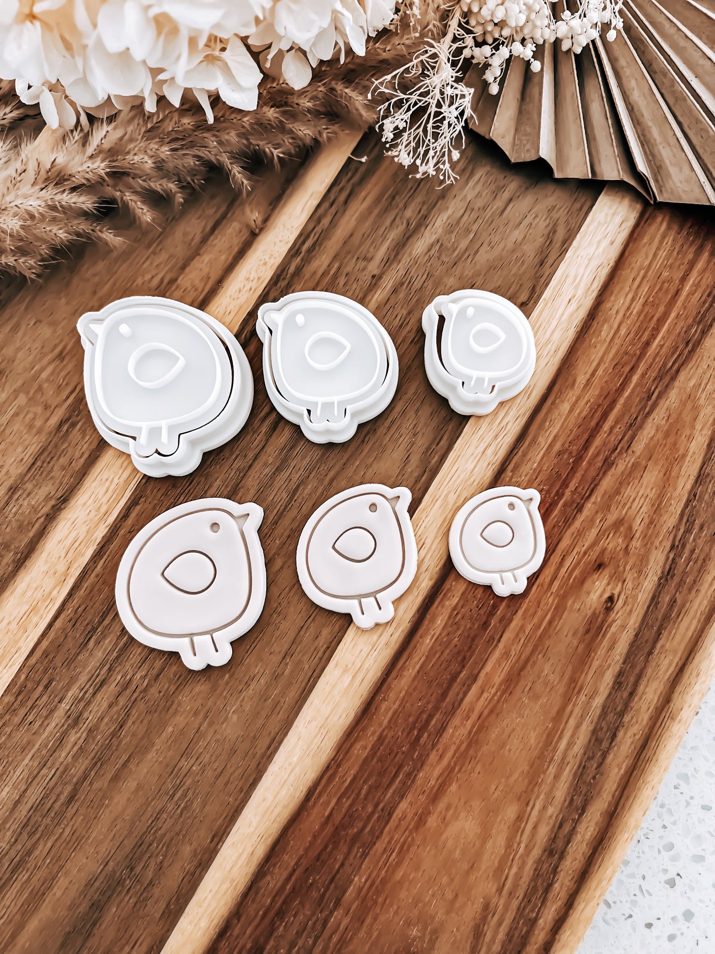 Mini 3 Little Chicks - Cookie Stamp & Cutter - Ideal for Fondant & Sugar Cookies